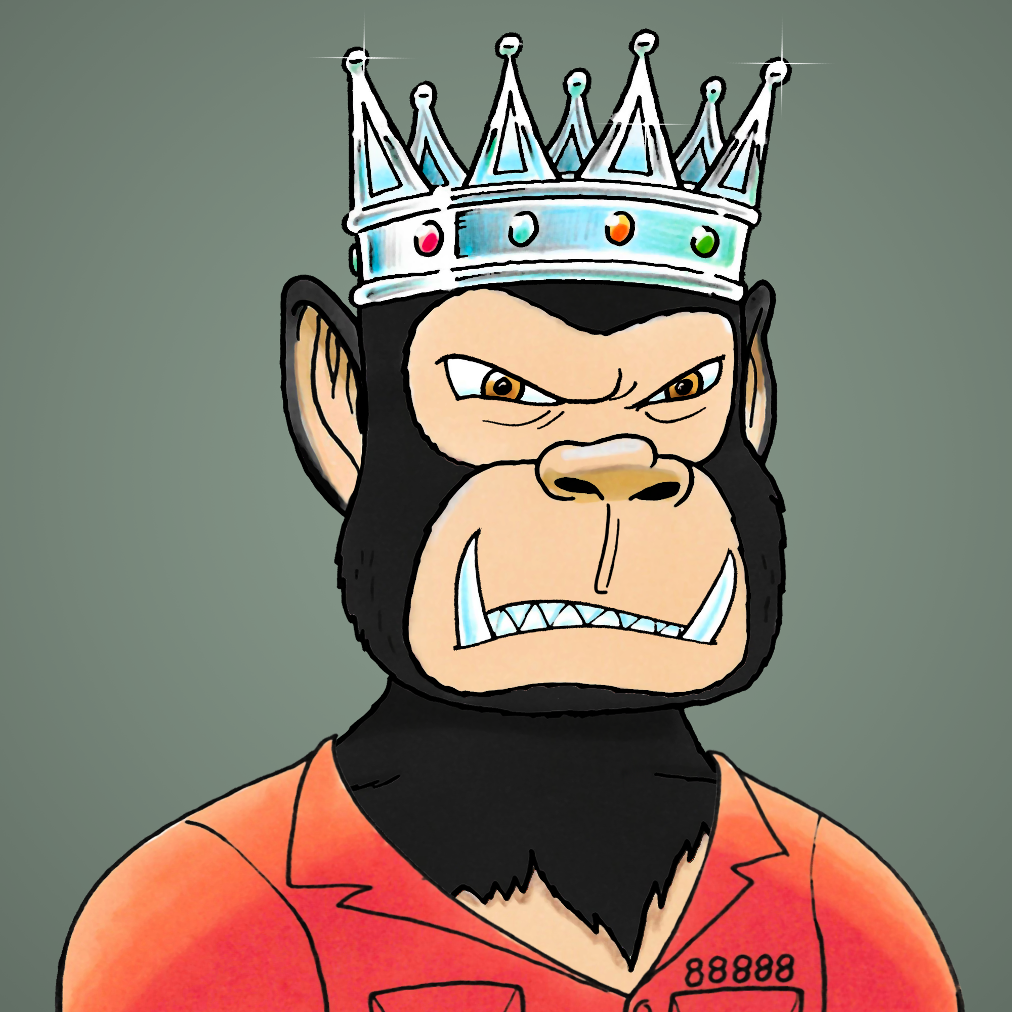 George Trosley - Jungle Freaks - Jungle Freak 1392 - NFT # 1392