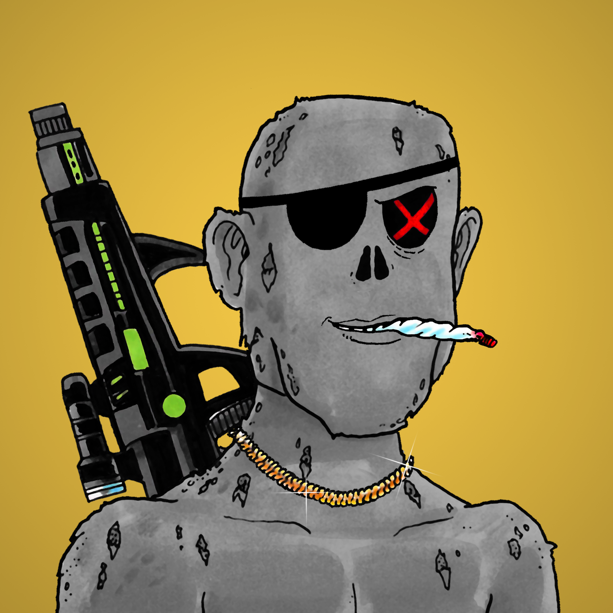 George Trosley - Jungle Freaks - Jungle Freak 1396 - NFT # 1396