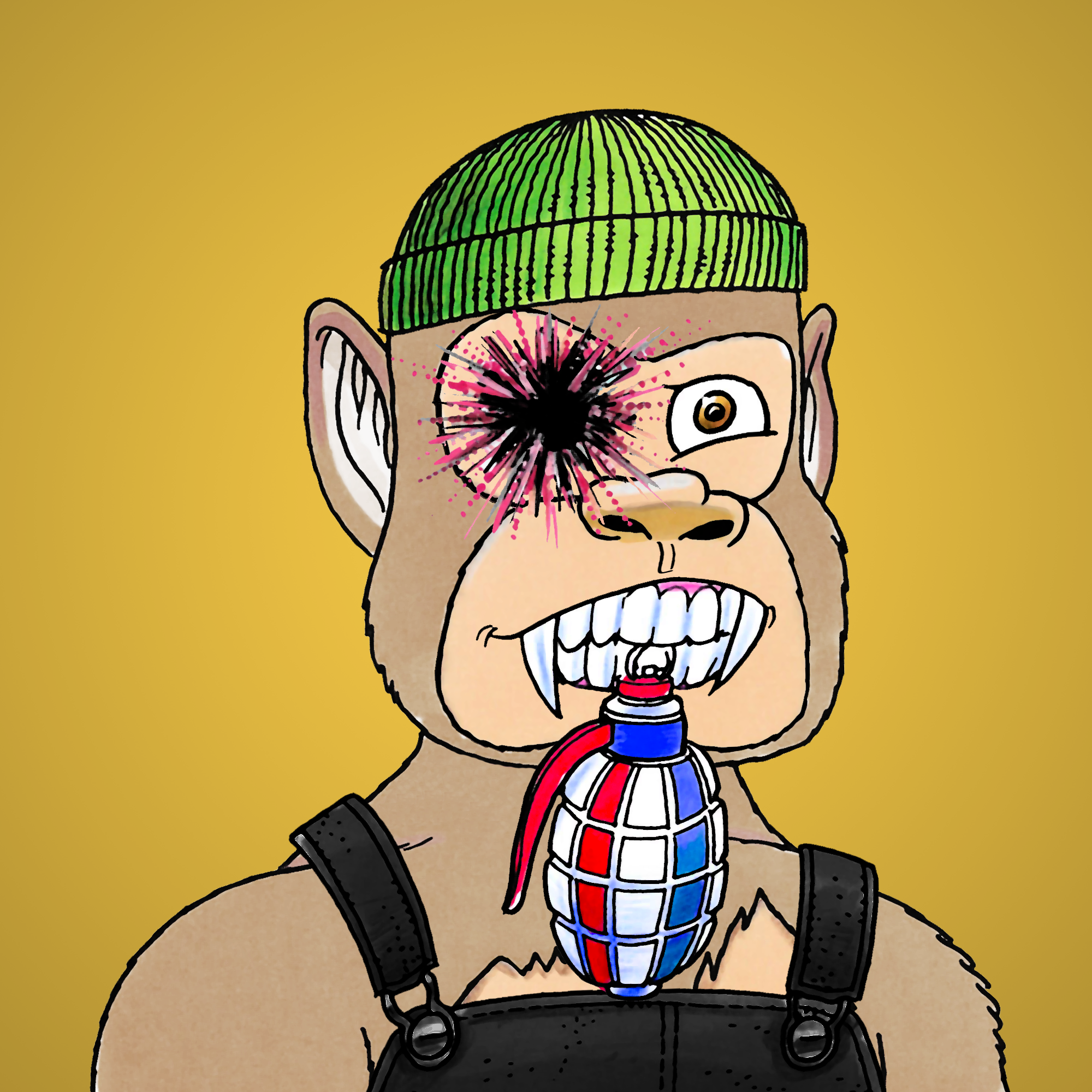 George Trosley - Jungle Freaks - Jungle Freak 1408 - NFT # 1408