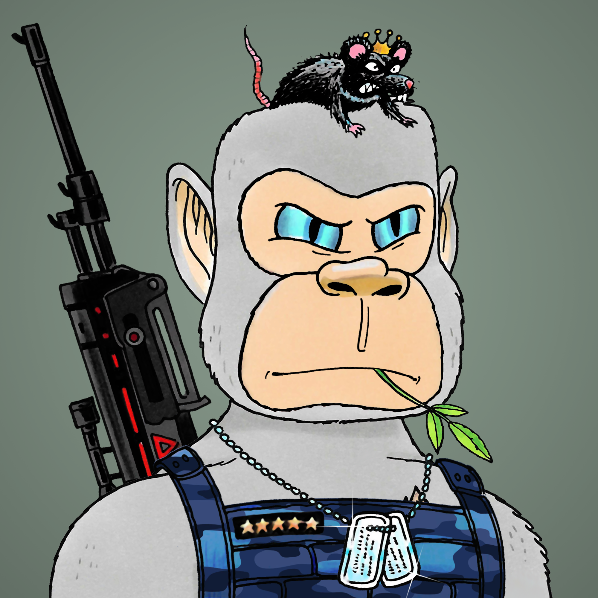 George Trosley - Jungle Freaks - Jungle Freak 1412 - NFT # 1412