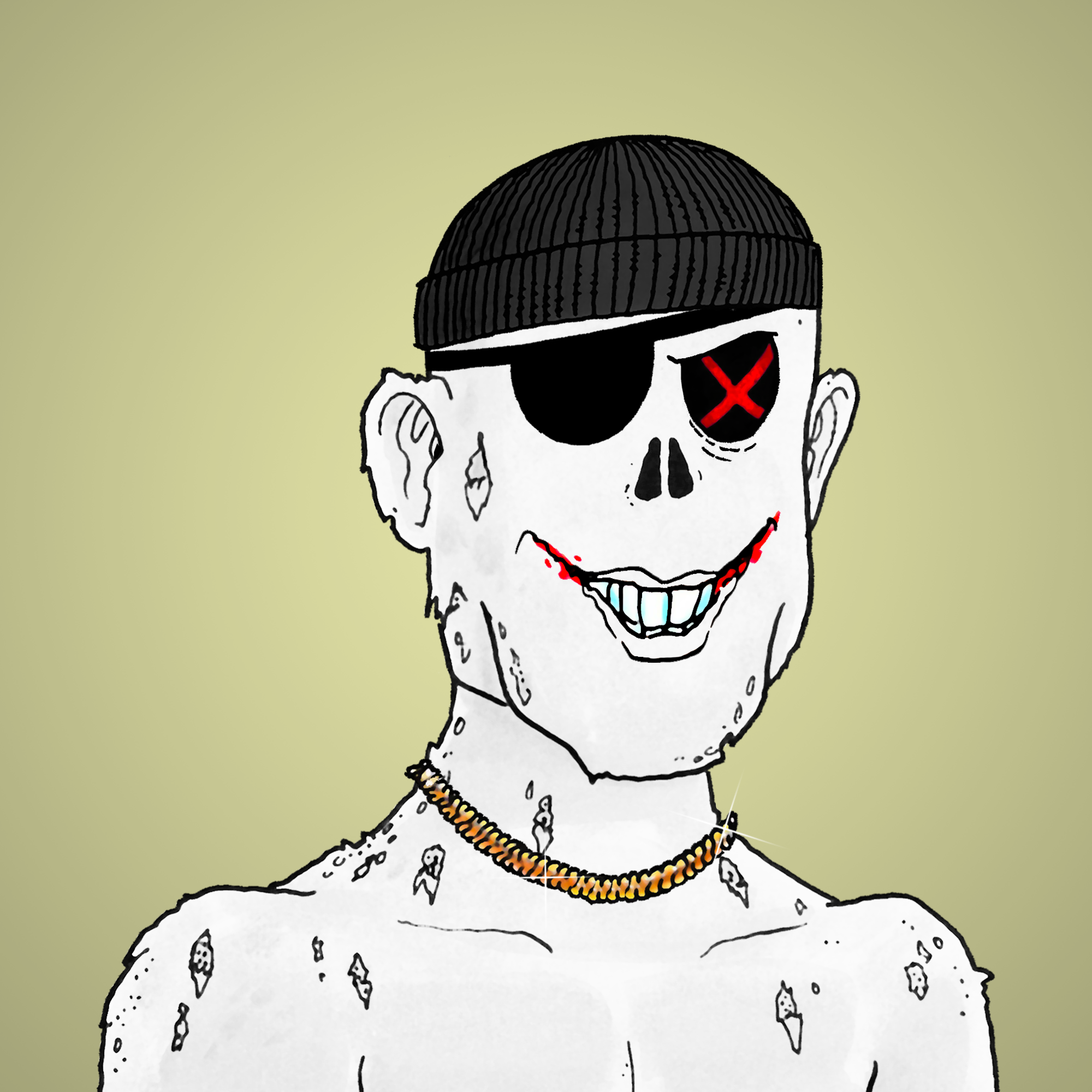 George Trosley - Jungle Freaks - Jungle Freak 1413 - NFT # 1413