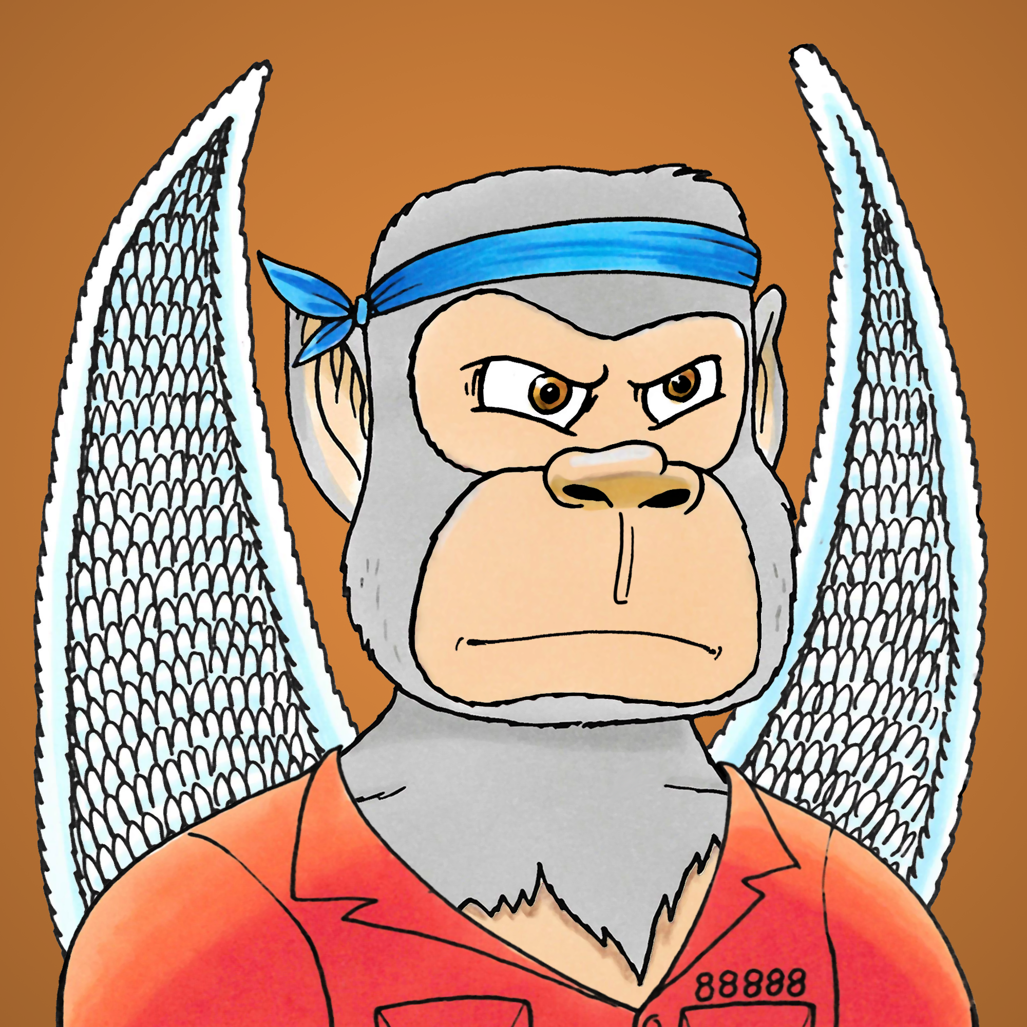 George Trosley - Jungle Freaks - Jungle Freak 1419 - NFT # 1419