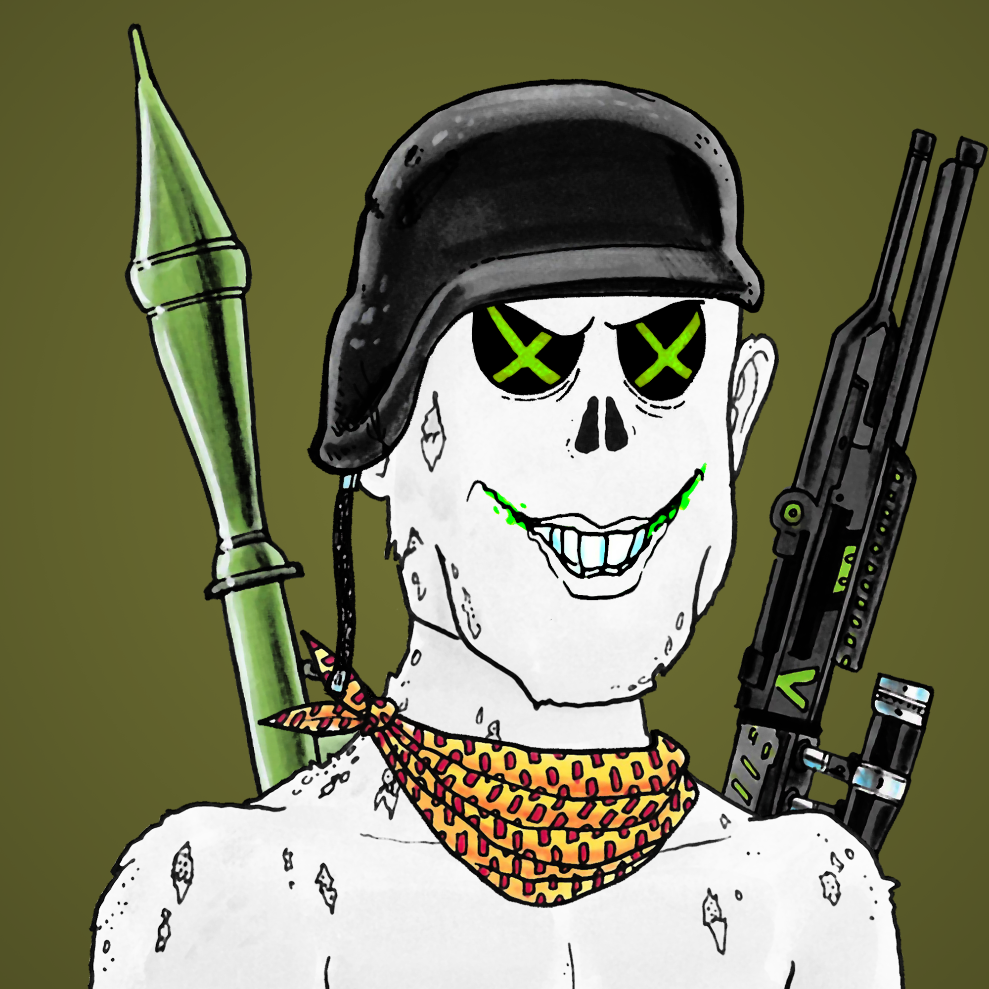 George Trosley - Jungle Freaks - Jungle Freak 1422 - NFT # 1422