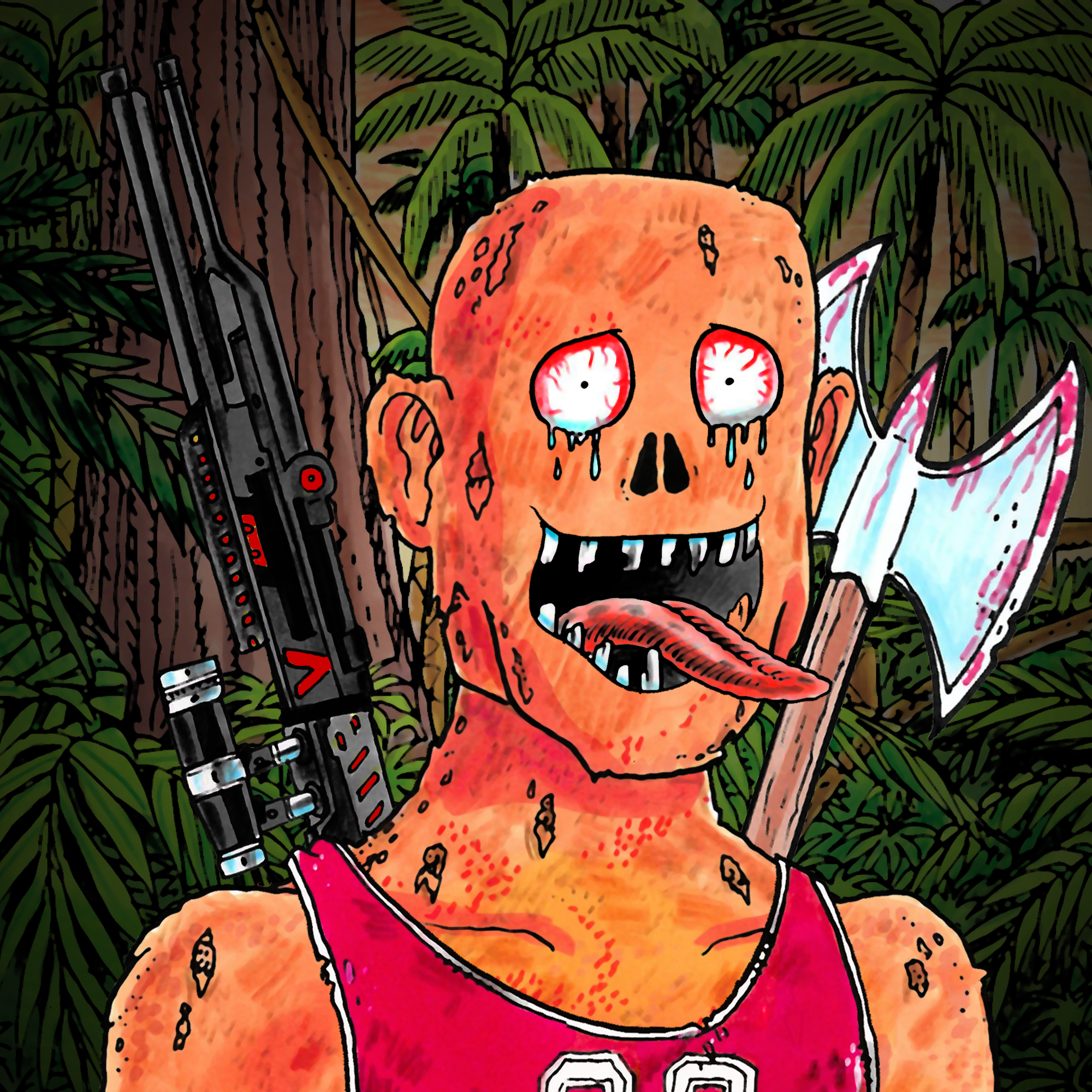 George Trosley - Jungle Freaks - Jungle Freak 1429 - NFT # 1429