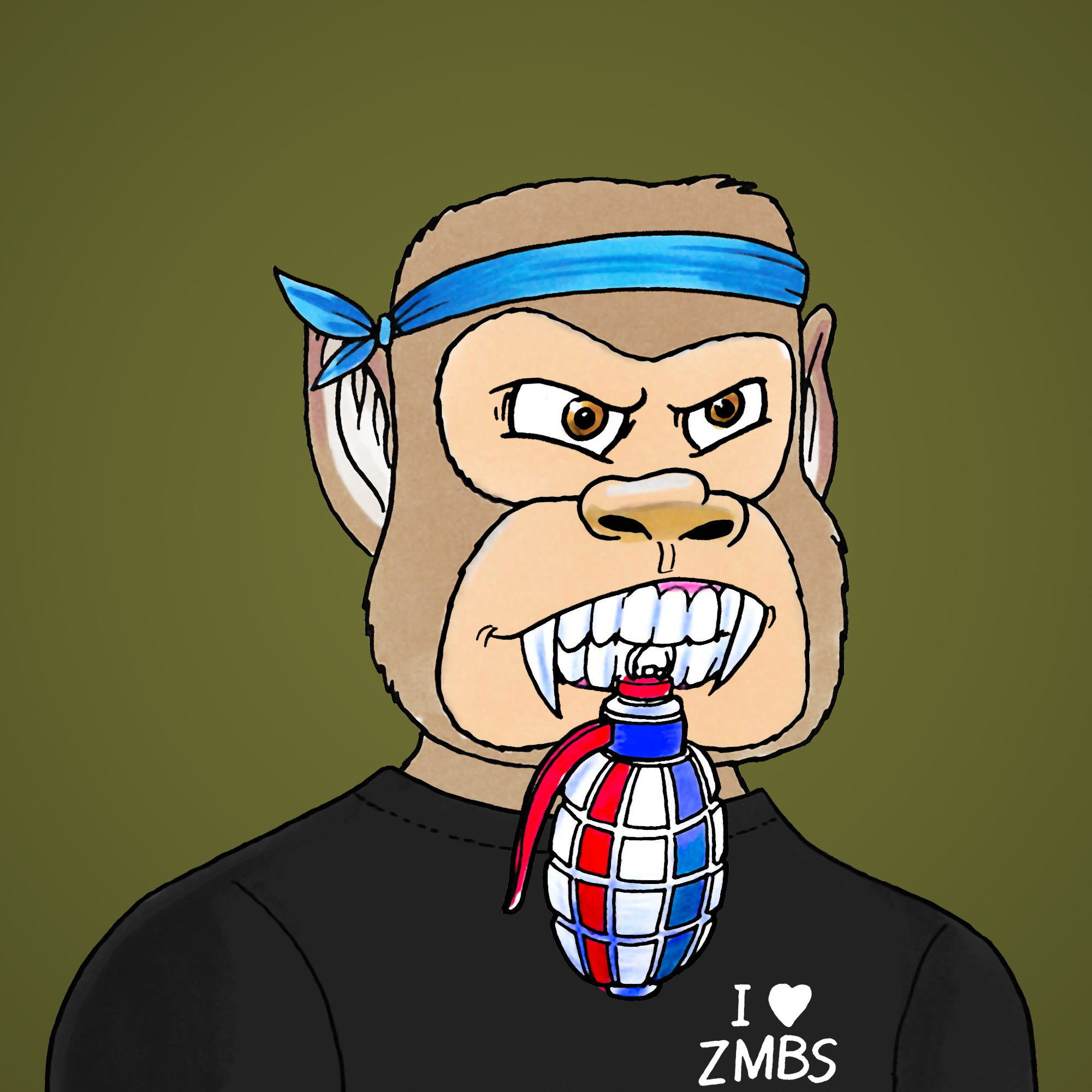 George Trosley - Jungle Freaks - Jungle Freak 1444 - NFT # 1444