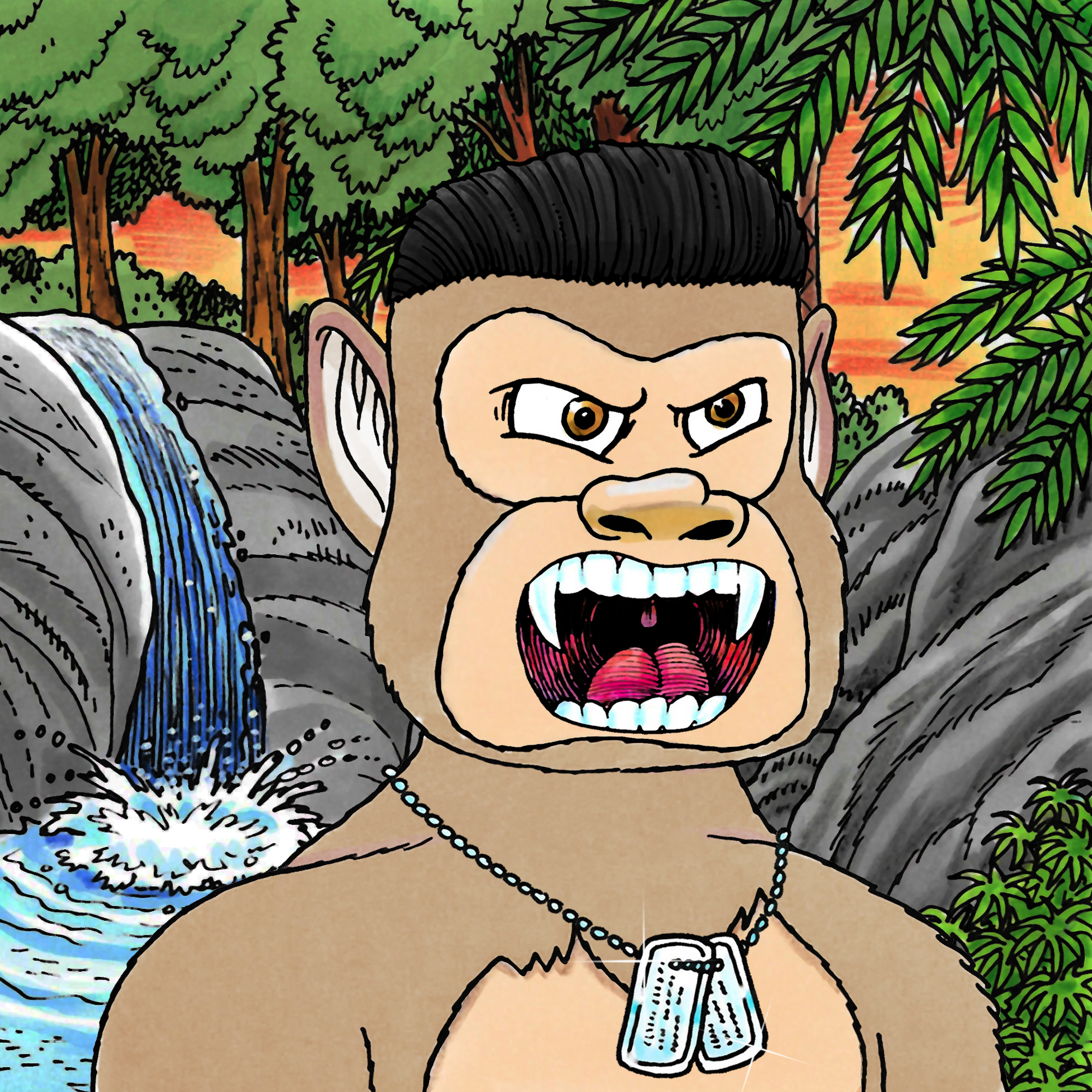 George Trosley - Jungle Freaks - Jungle Freak 1448 - NFT # 1448