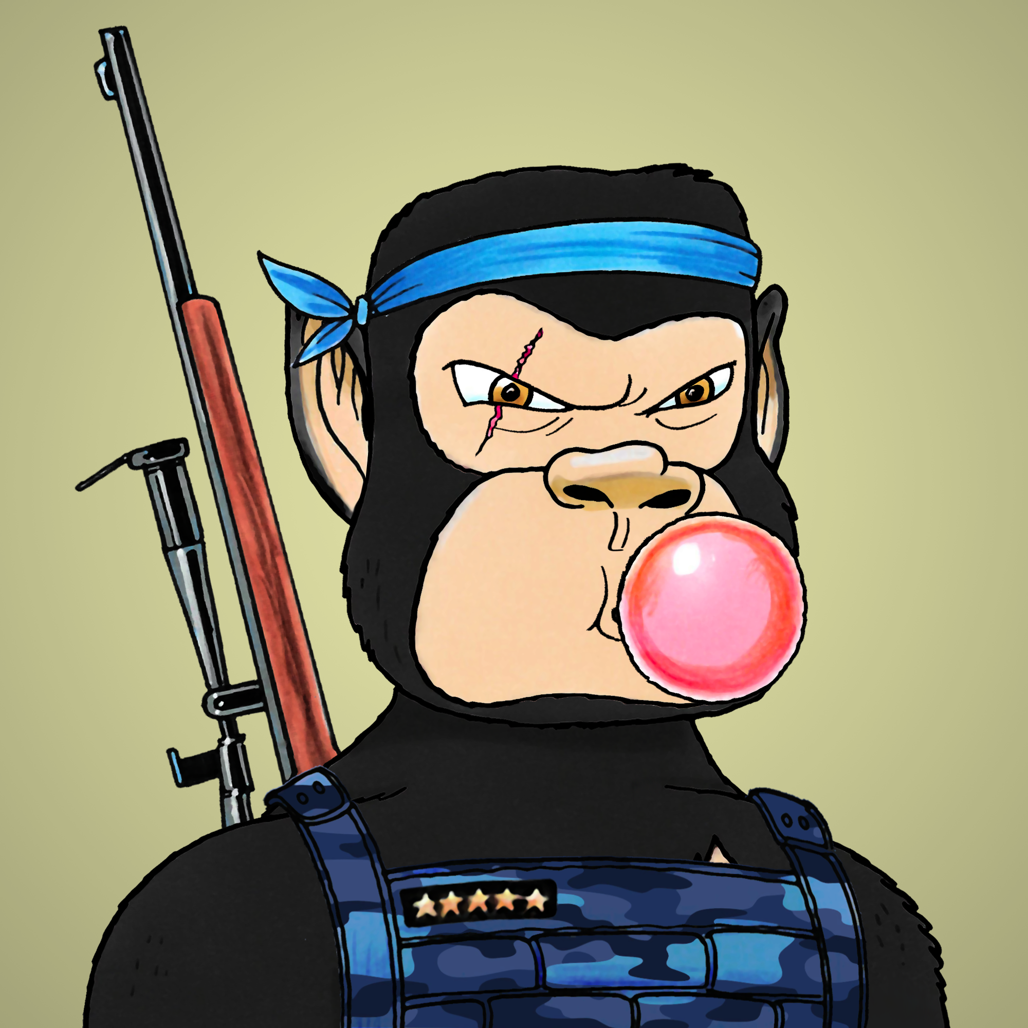 George Trosley - Jungle Freaks - Jungle Freak 1453 - NFT # 1453