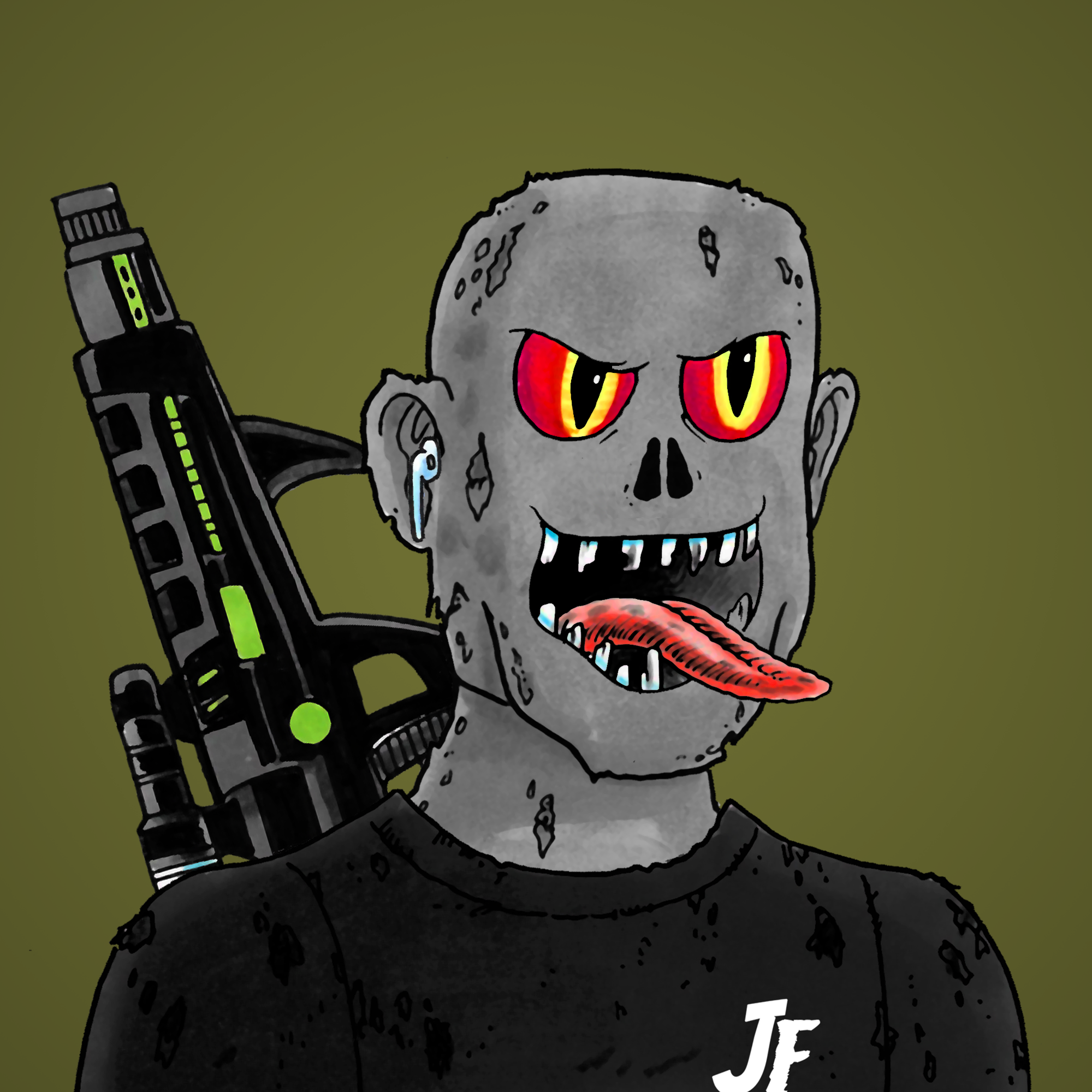 George Trosley - Jungle Freaks - Jungle Freak 1454 - NFT # 1454