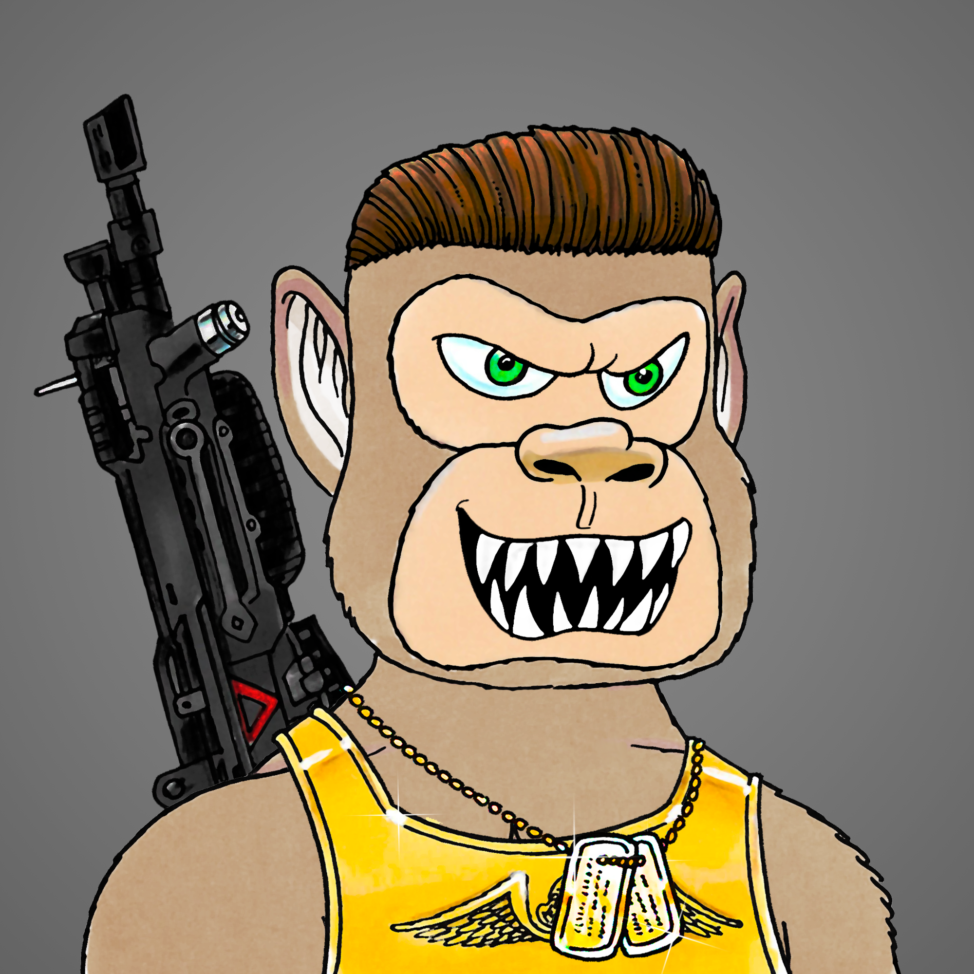 George Trosley - Jungle Freaks - Jungle Freak 1457 - NFT # 1457