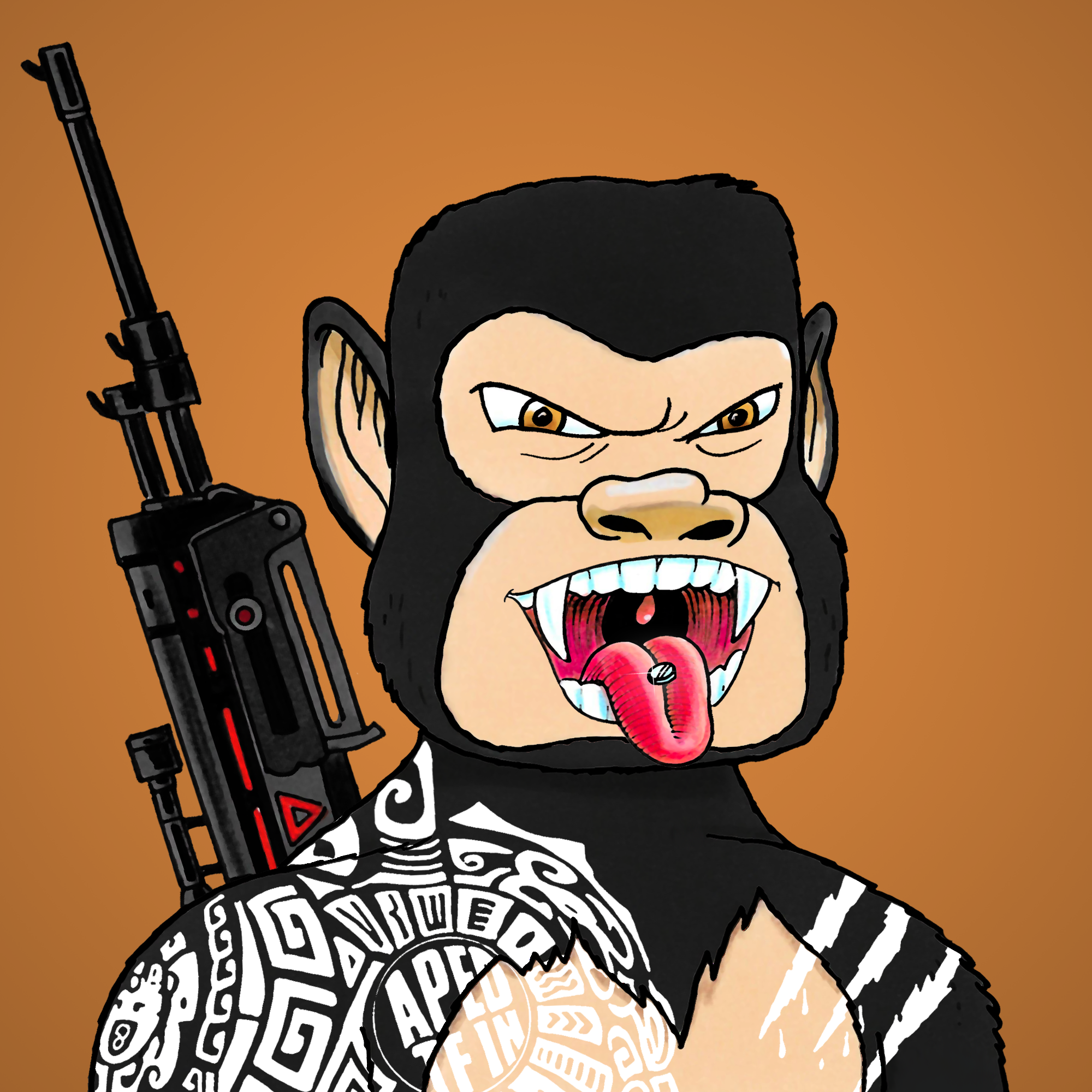 George Trosley - Jungle Freaks - Jungle Freak 1458 - NFT # 1458