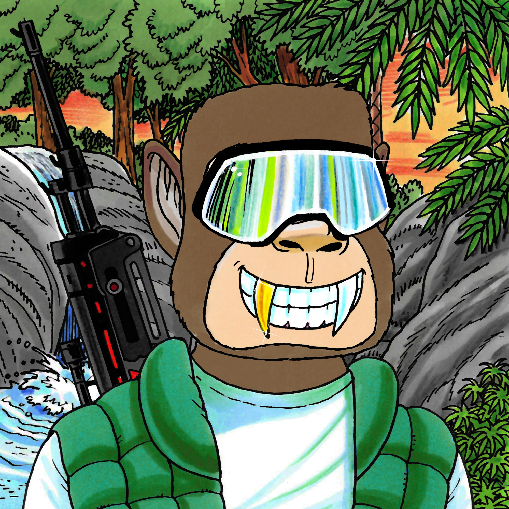 George Trosley - Jungle Freaks - Jungle Freak 1481 - NFT # 1481