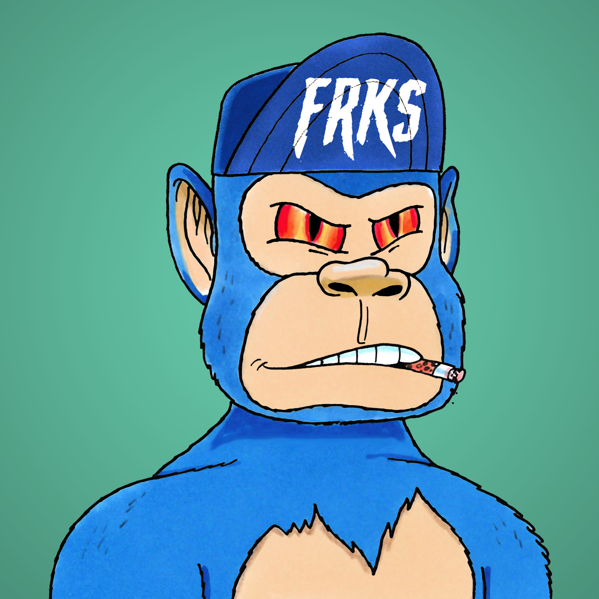 George Trosley - Jungle Freaks - Jungle Freak 1483 - NFT # 1483