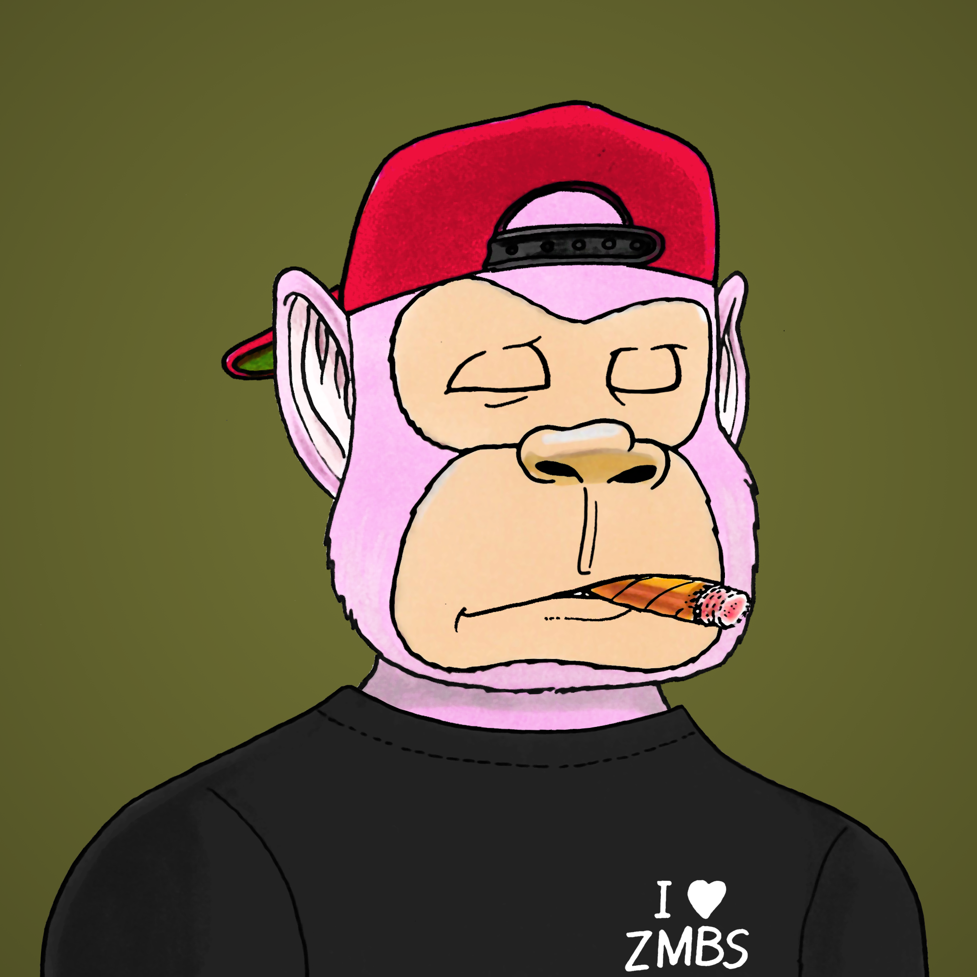 George Trosley - Jungle Freaks - Jungle Freak 1486 - NFT # 1486