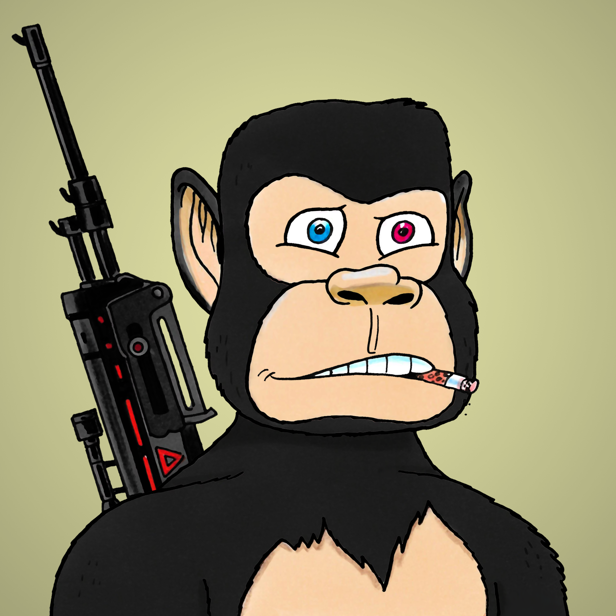 George Trosley - Jungle Freaks - Jungle Freak 1487 - NFT # 1487