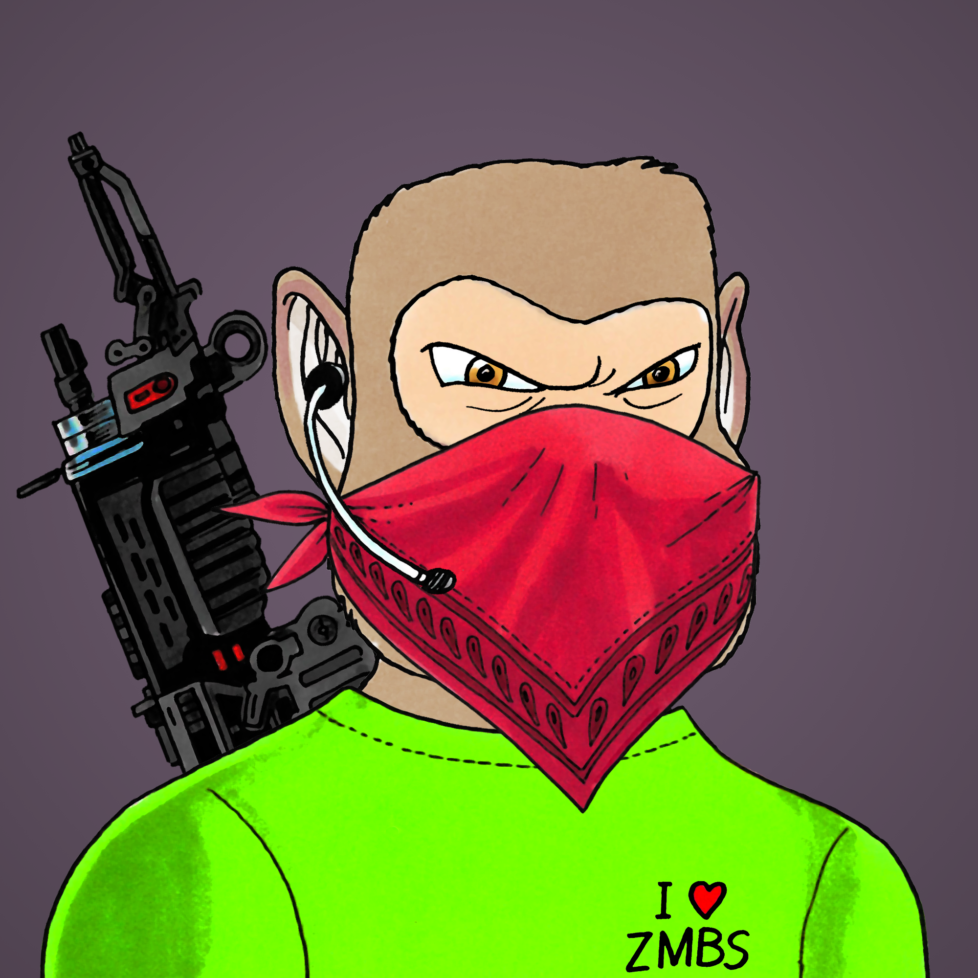 George Trosley - Jungle Freaks - Jungle Freak 1491 - NFT # 1491