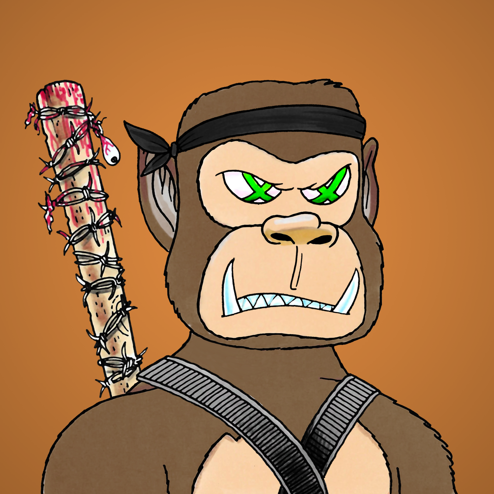 George Trosley - Jungle Freaks - Jungle Freak 1492 - NFT # 1492