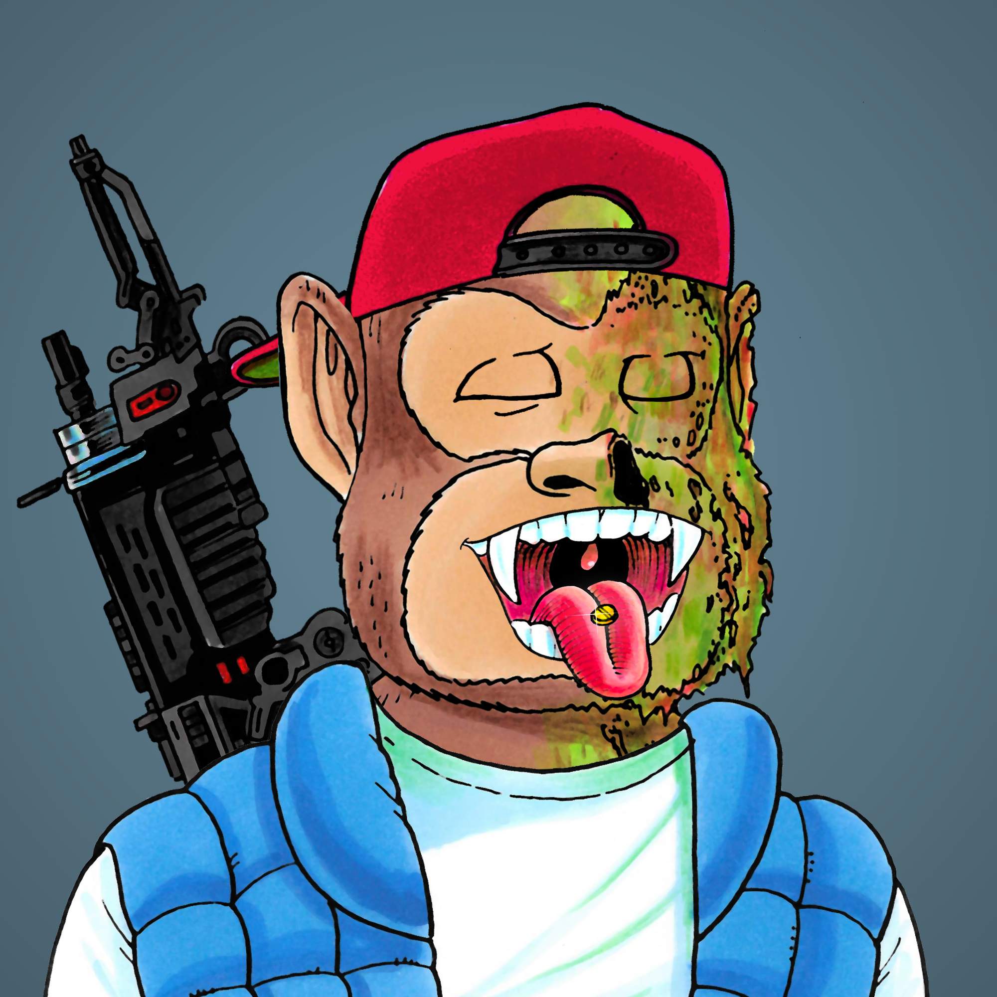 George Trosley - Jungle Freaks - Jungle Freak 1496 - NFT # 1496