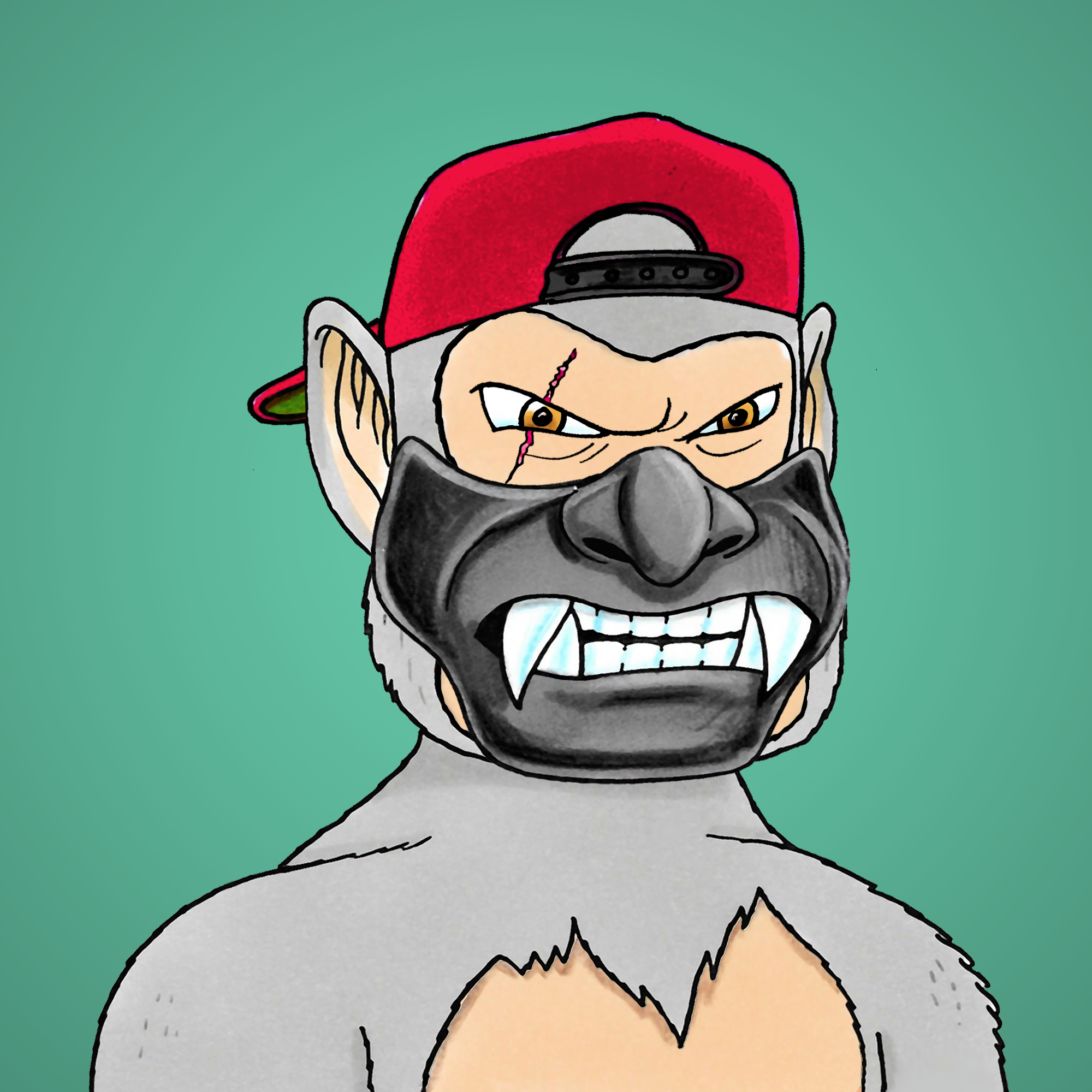 George Trosley - Jungle Freaks - Jungle Freak 1507 - NFT # 1507