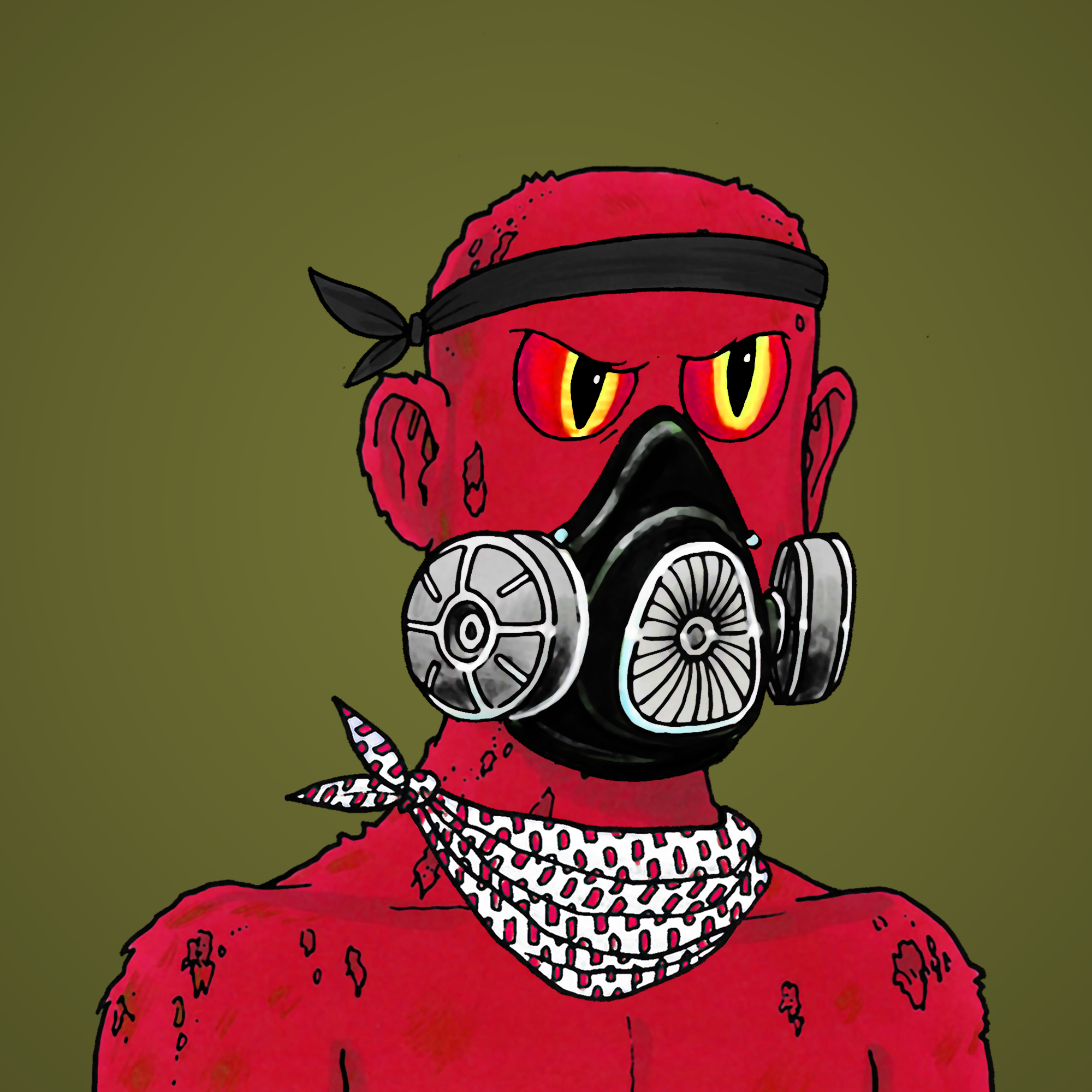 George Trosley - Jungle Freaks - Jungle Freak 1518 - NFT # 1518