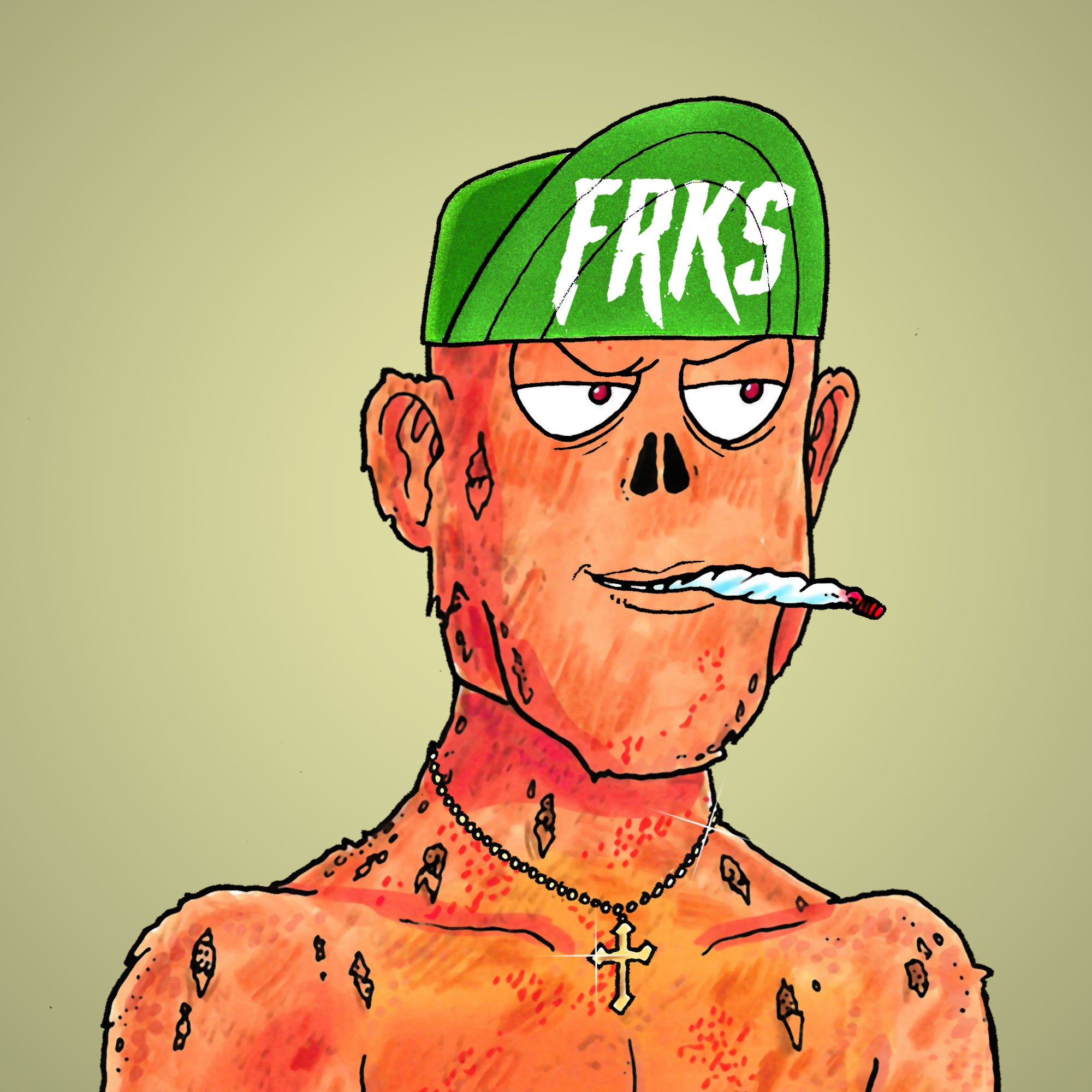 George Trosley - Jungle Freaks - Jungle Freak 1524 - NFT # 1524