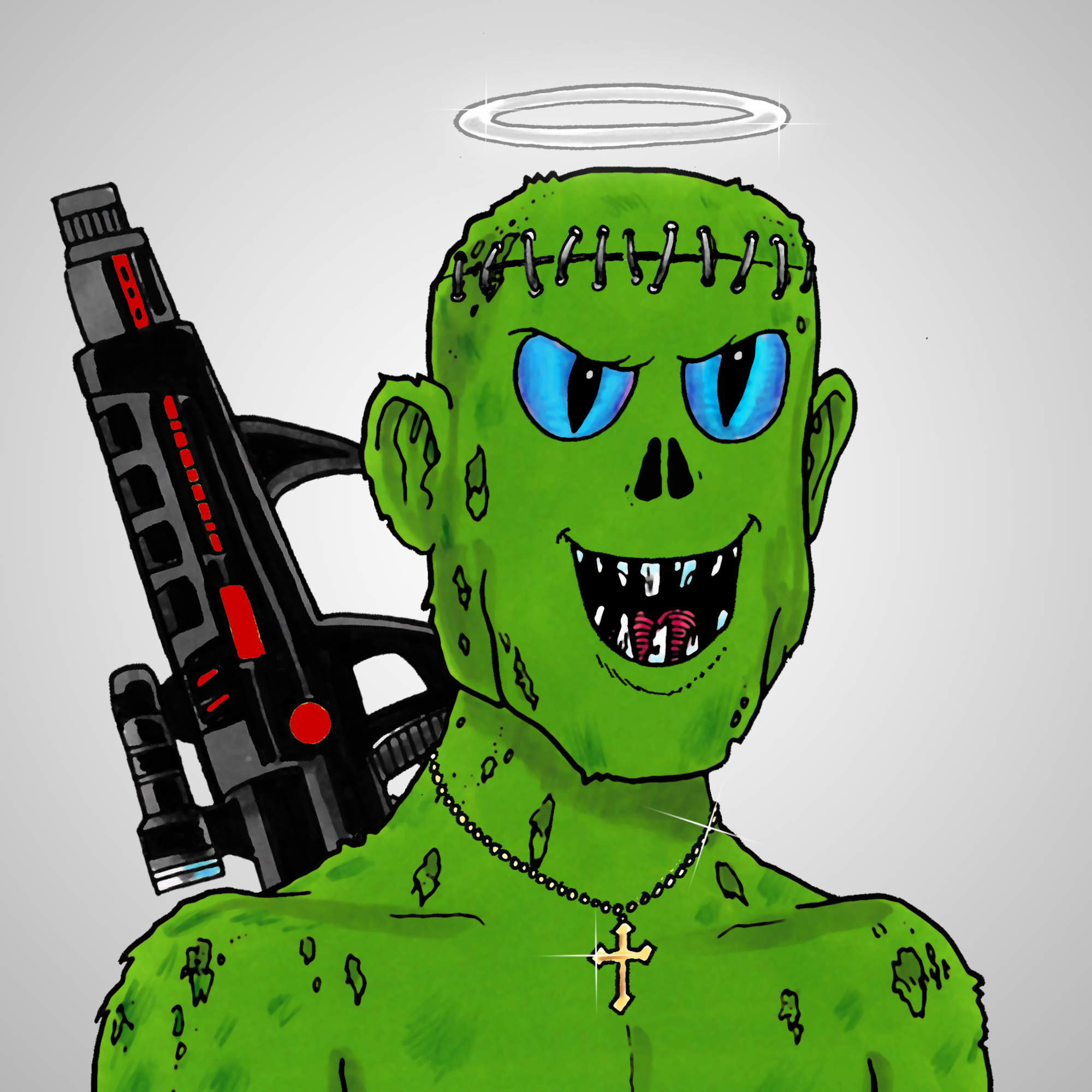 George Trosley - Jungle Freaks - Jungle Freak 1542 - NFT # 1542