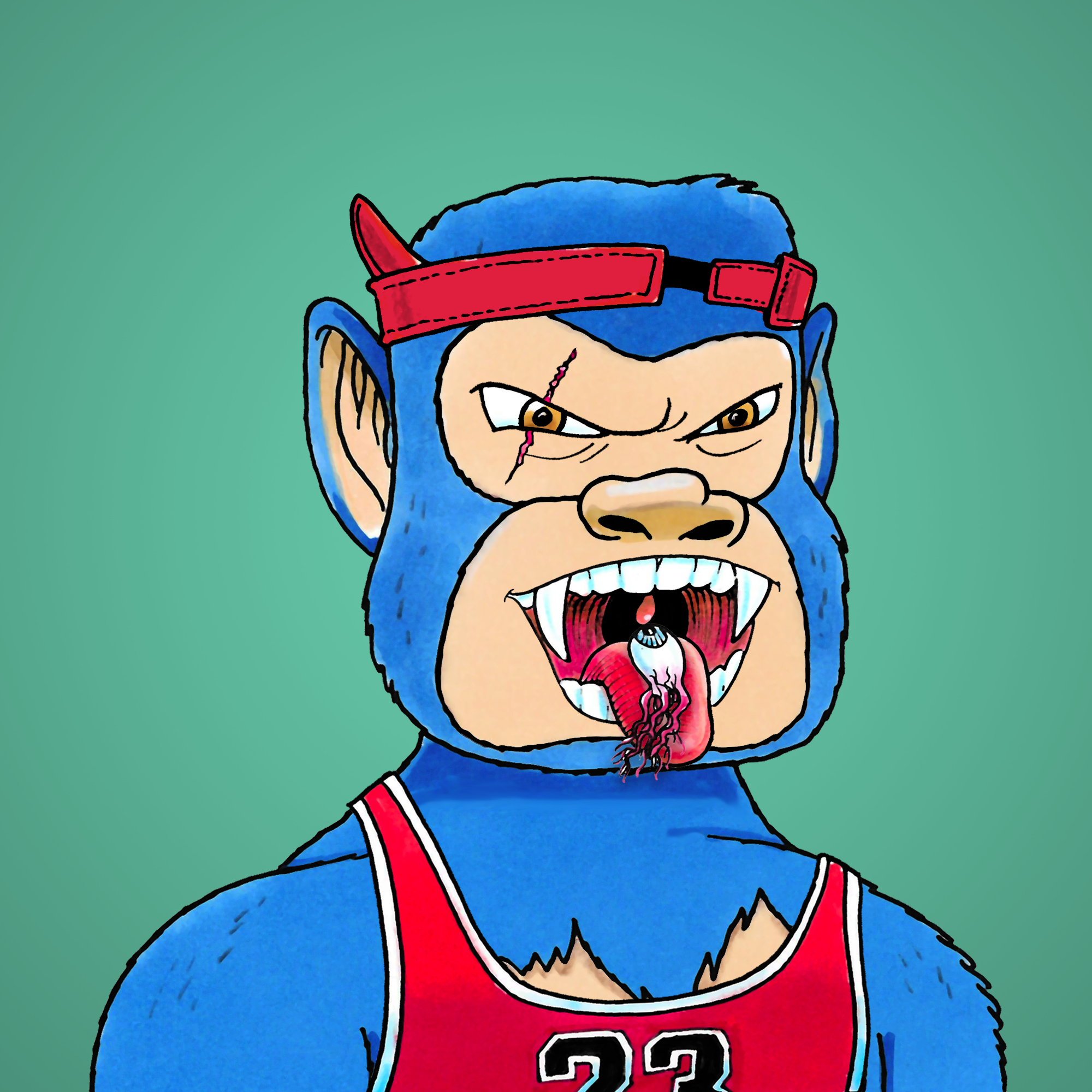 George Trosley - Jungle Freaks - Jungle Freak 1544 - NFT # 1544