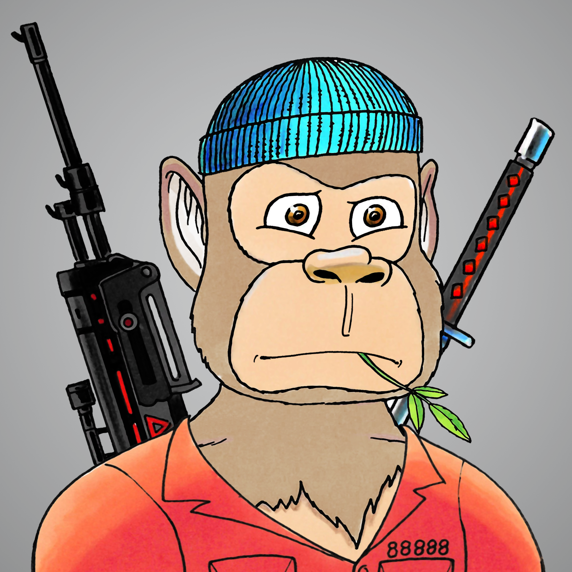 George Trosley - Jungle Freaks - Jungle Freak 1545 - NFT # 1545