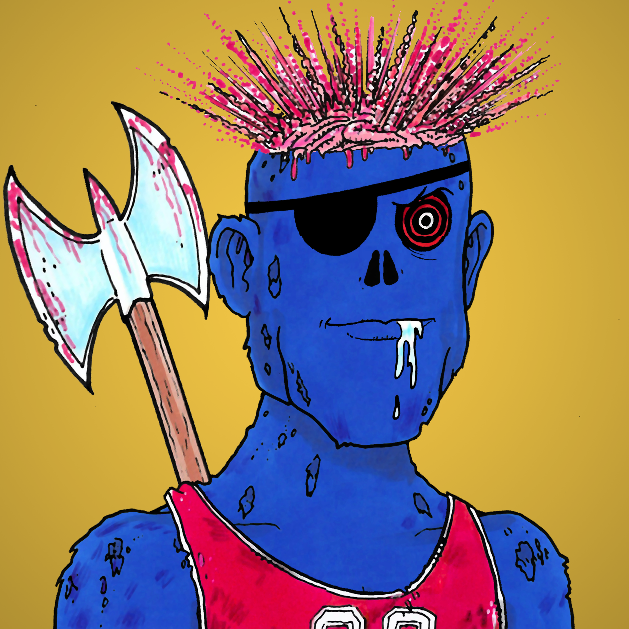 George Trosley - Jungle Freaks - Jungle Freak 1551 - NFT # 1551