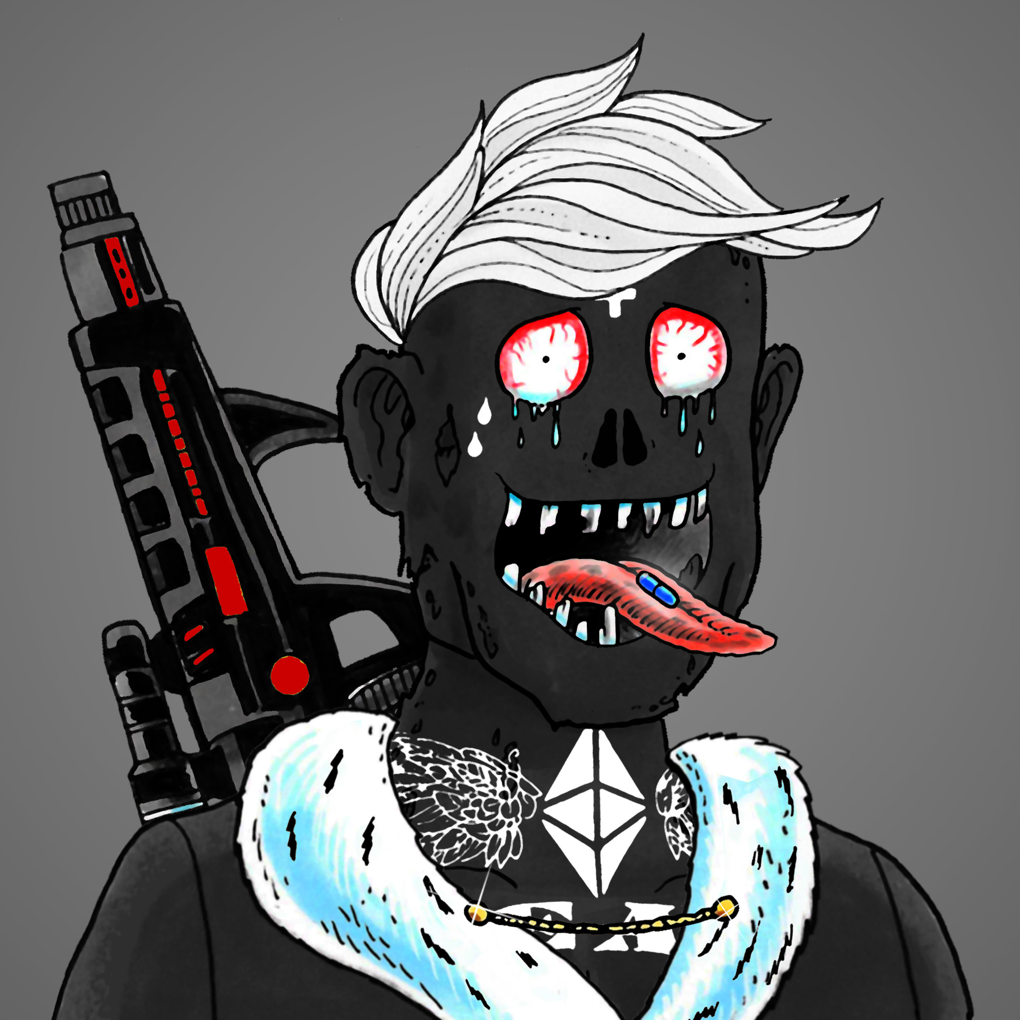 George Trosley - Jungle Freaks - Jungle Freak 1554 - NFT # 1554