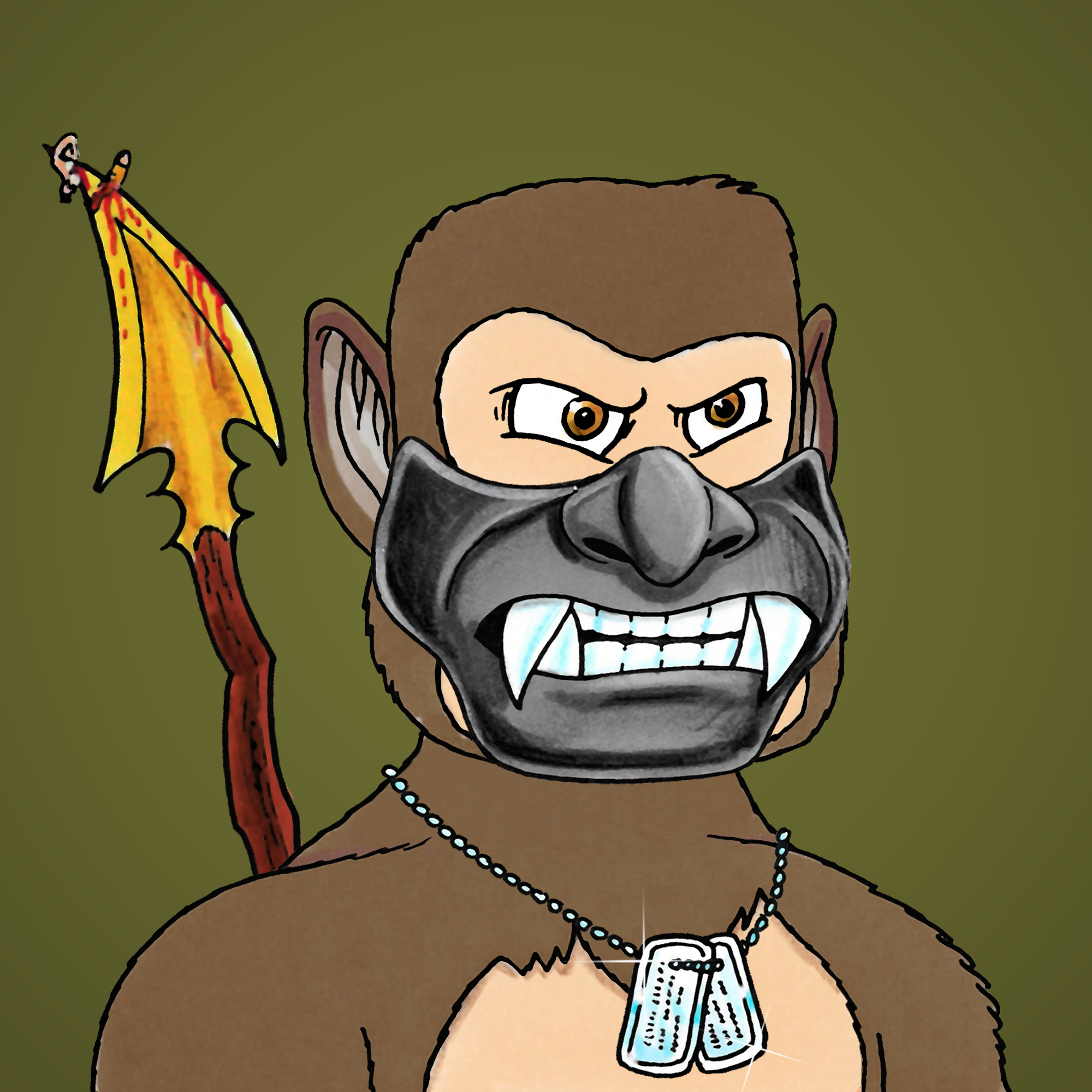 George Trosley - Jungle Freaks - Jungle Freak 1560 - NFT # 1560