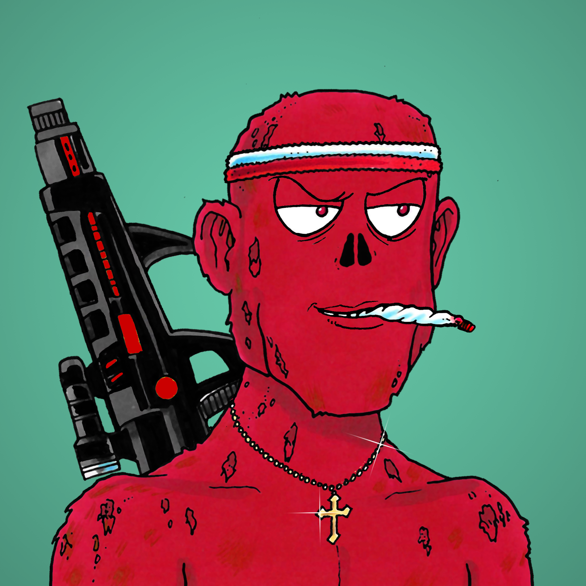 George Trosley - Jungle Freaks - Jungle Freak 1562 - NFT # 1562