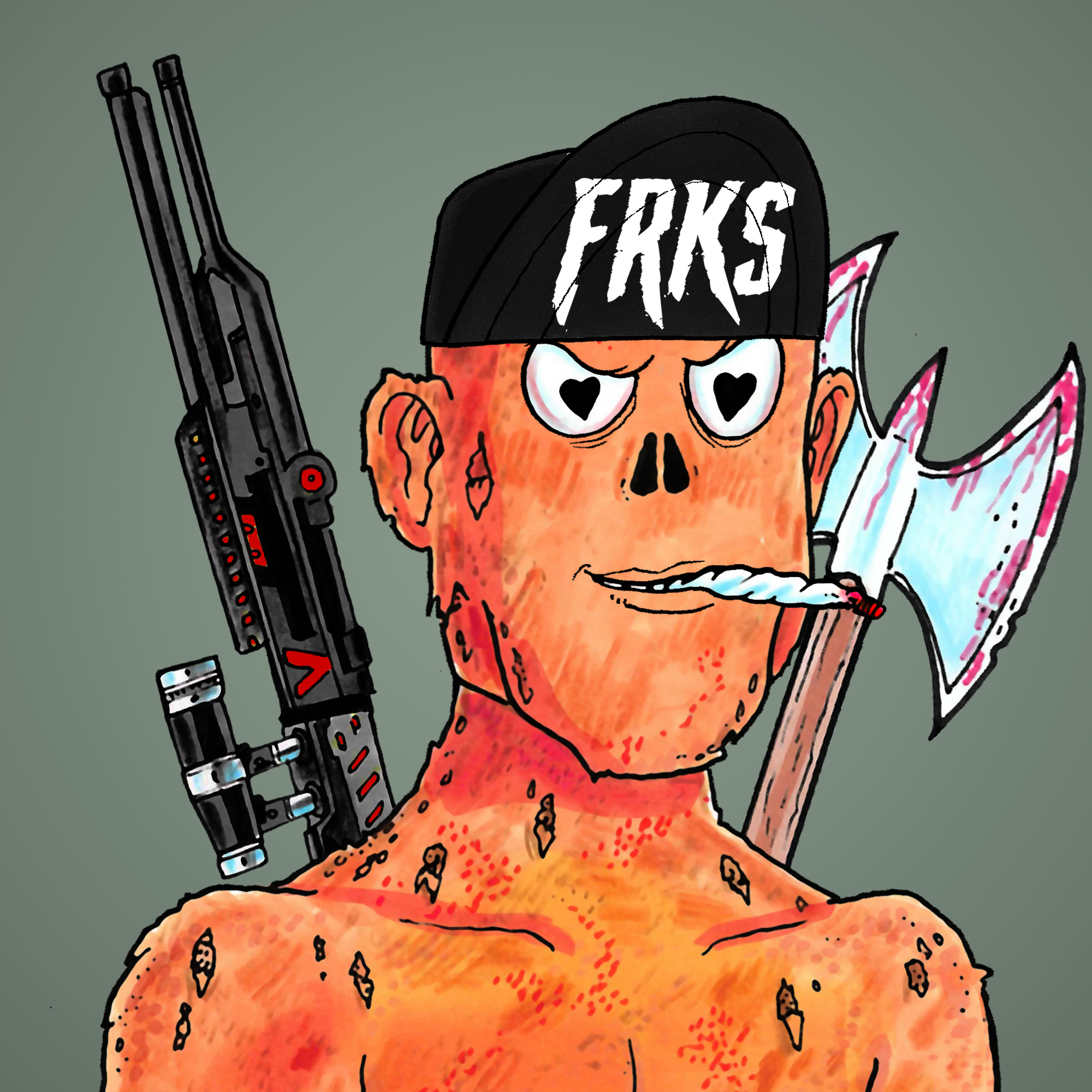 George Trosley - Jungle Freaks - Jungle Freak 1572 - NFT # 1572