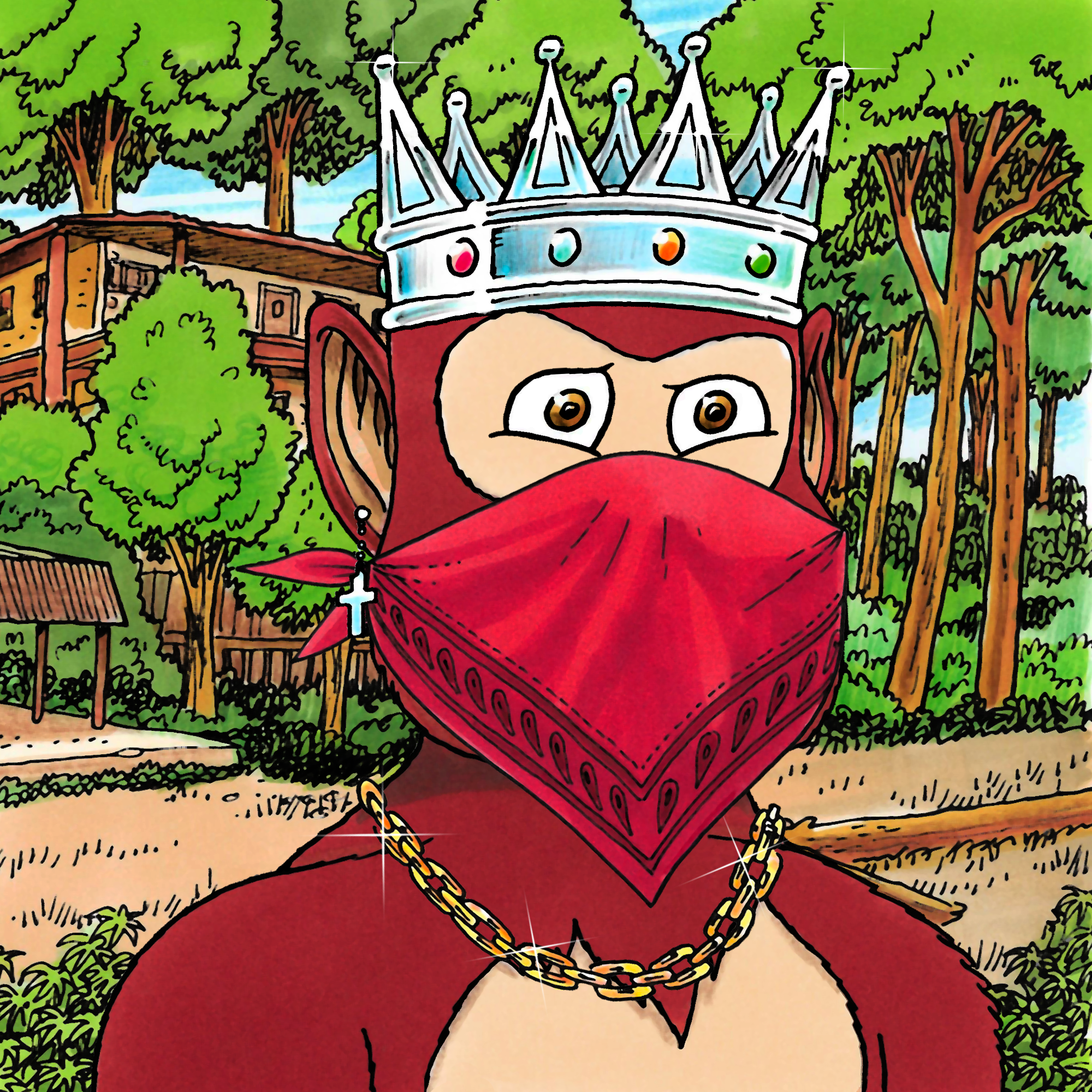 George Trosley - Jungle Freaks - Jungle Freak 1574 - NFT # 1574