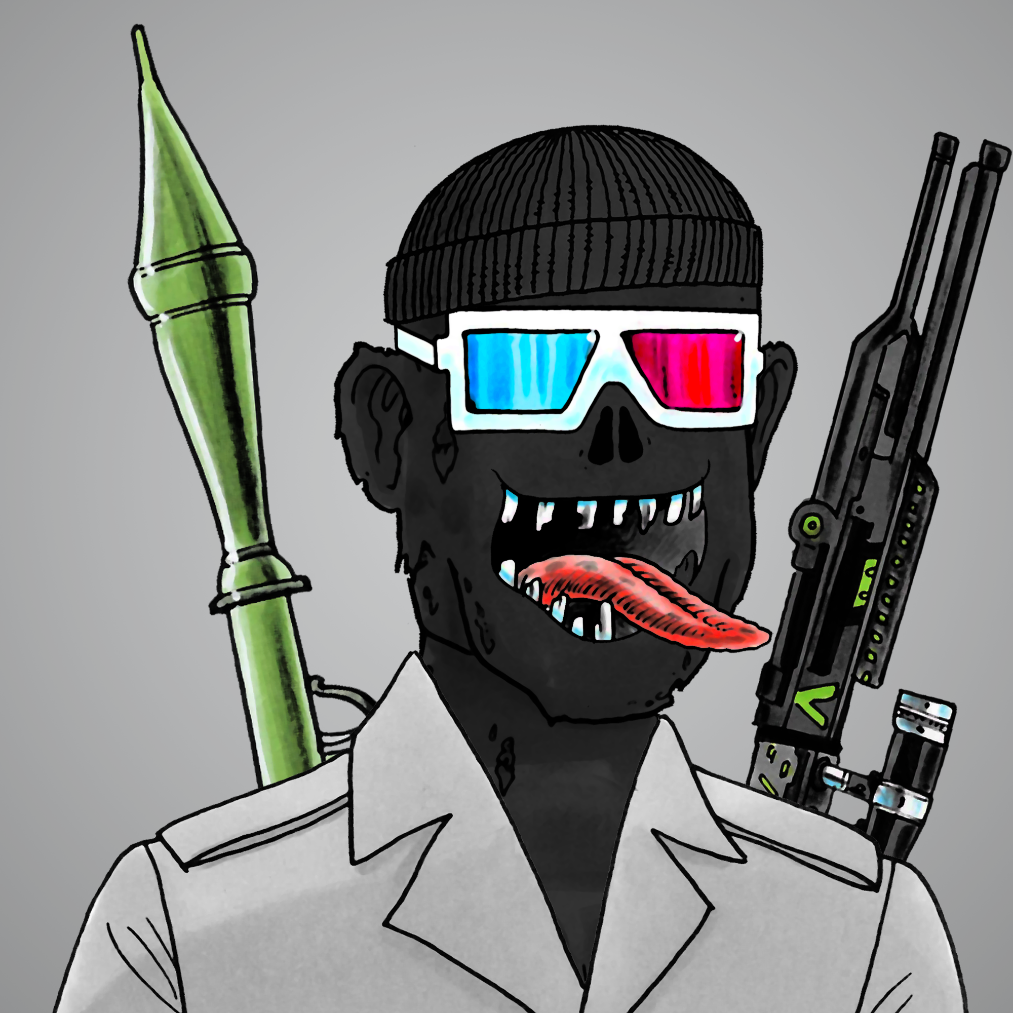 George Trosley - Jungle Freaks - Jungle Freak 1582 - NFT # 1582