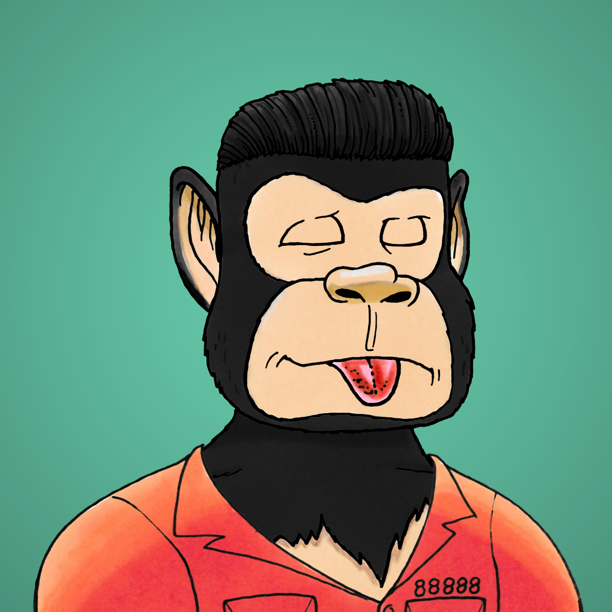 George Trosley - Jungle Freaks - Jungle Freak 1584 - NFT # 1584