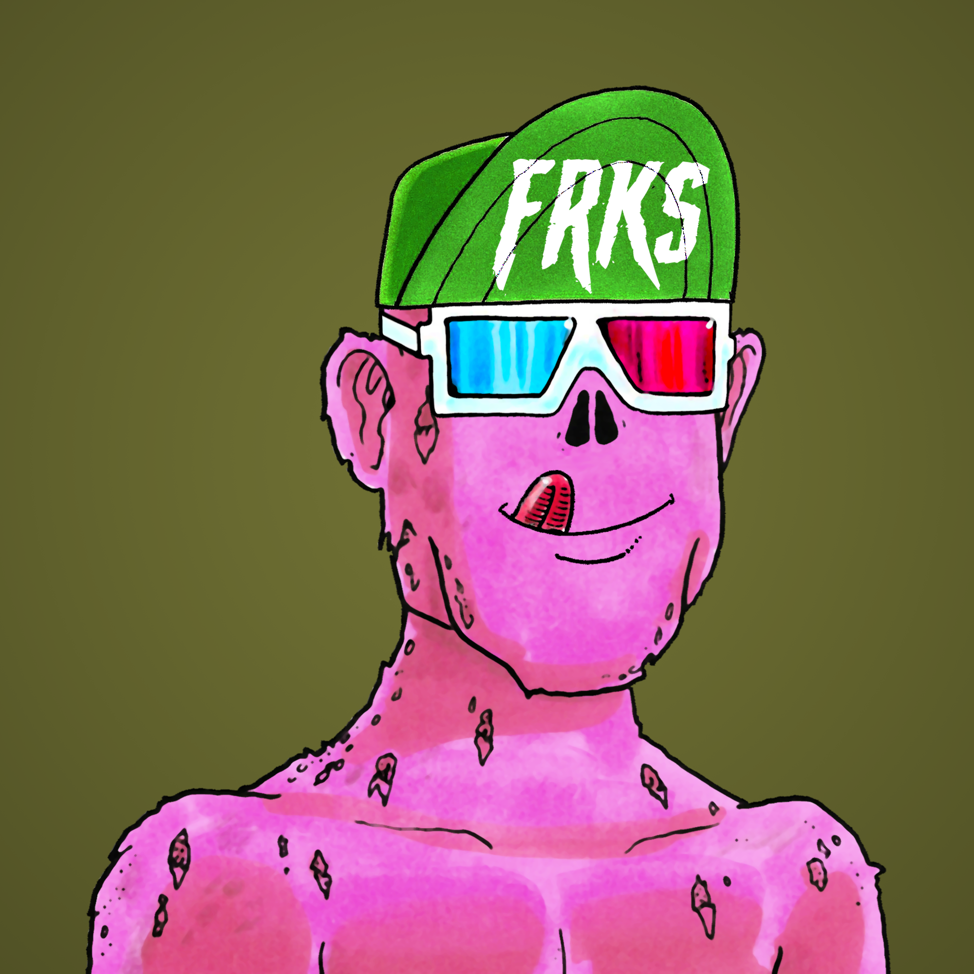 George Trosley - Jungle Freaks - Jungle Freak 1585 - NFT # 1585