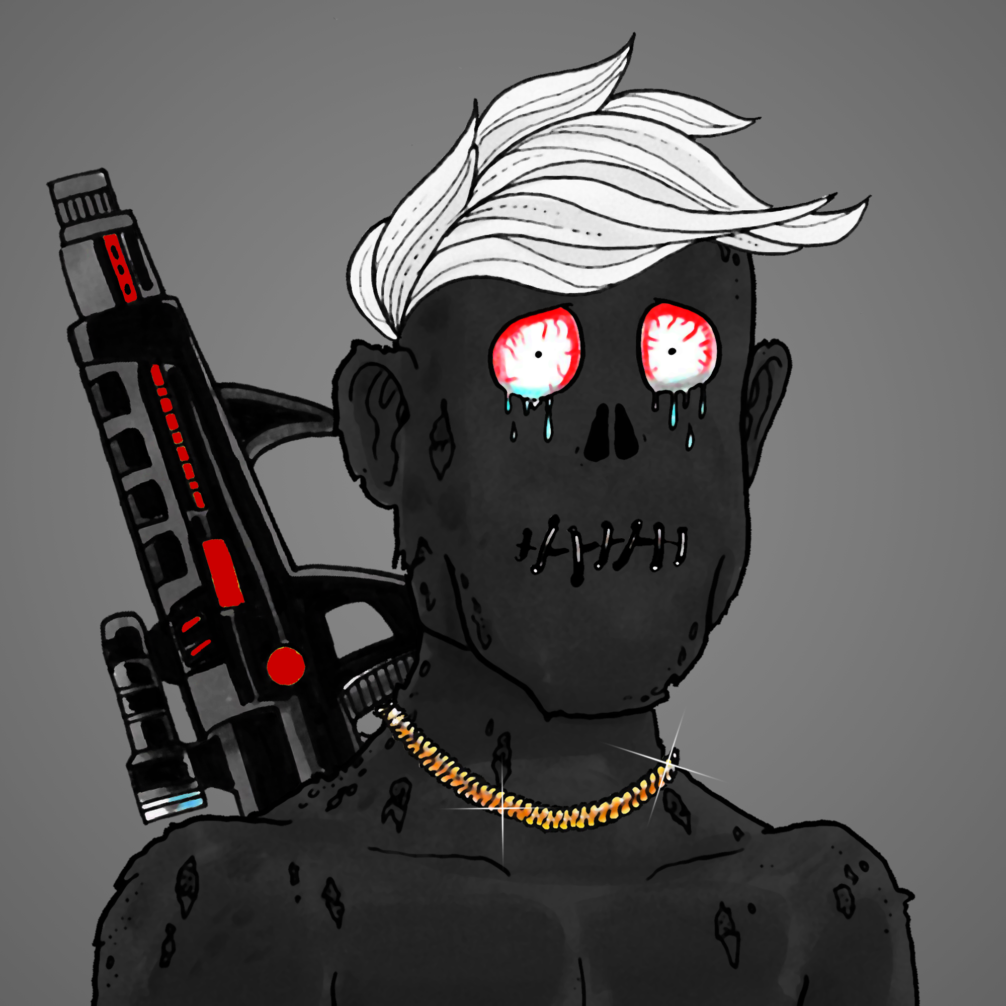 George Trosley - Jungle Freaks - Jungle Freak 1589 - NFT # 1589