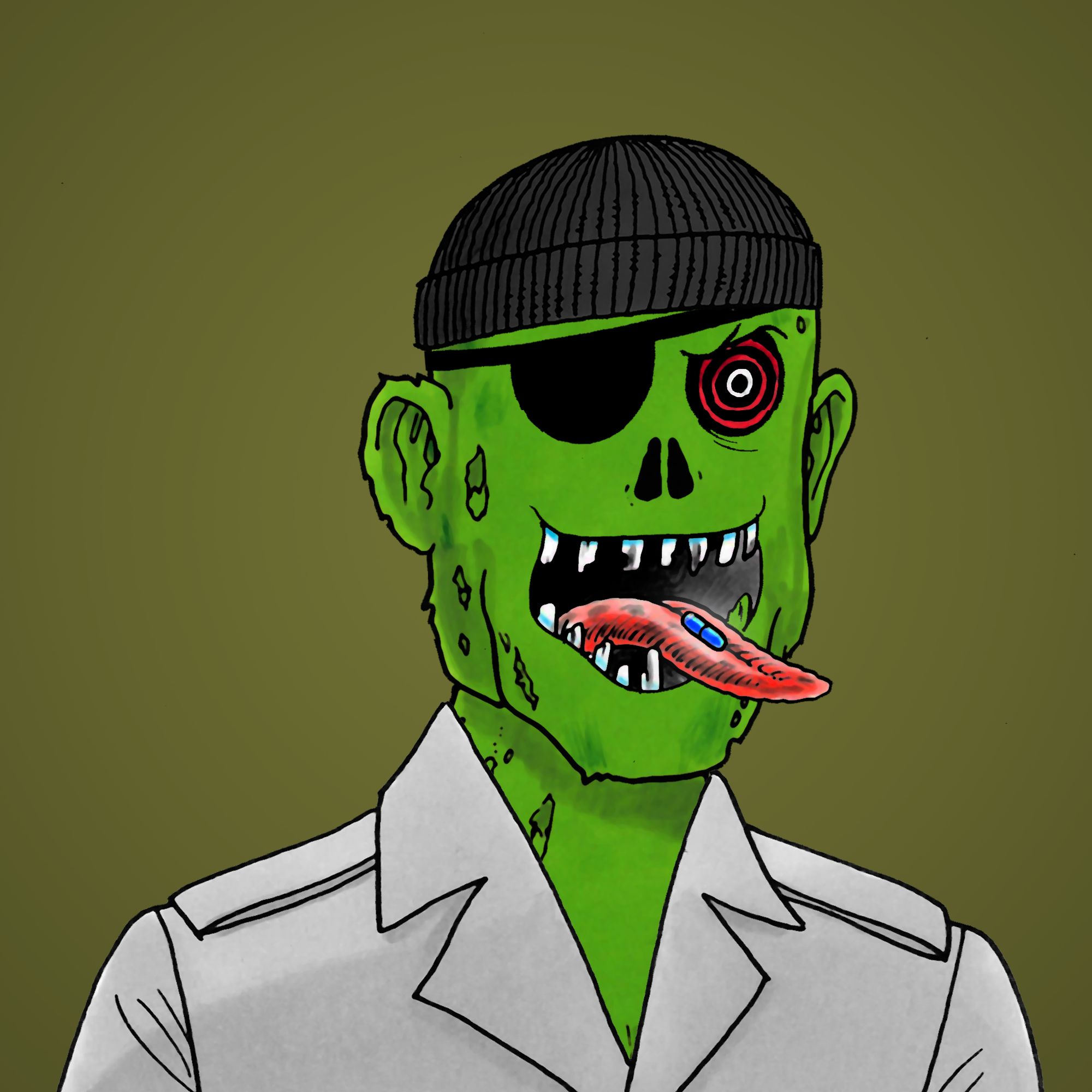 George Trosley - Jungle Freaks - Jungle Freak 1590 - NFT # 1590