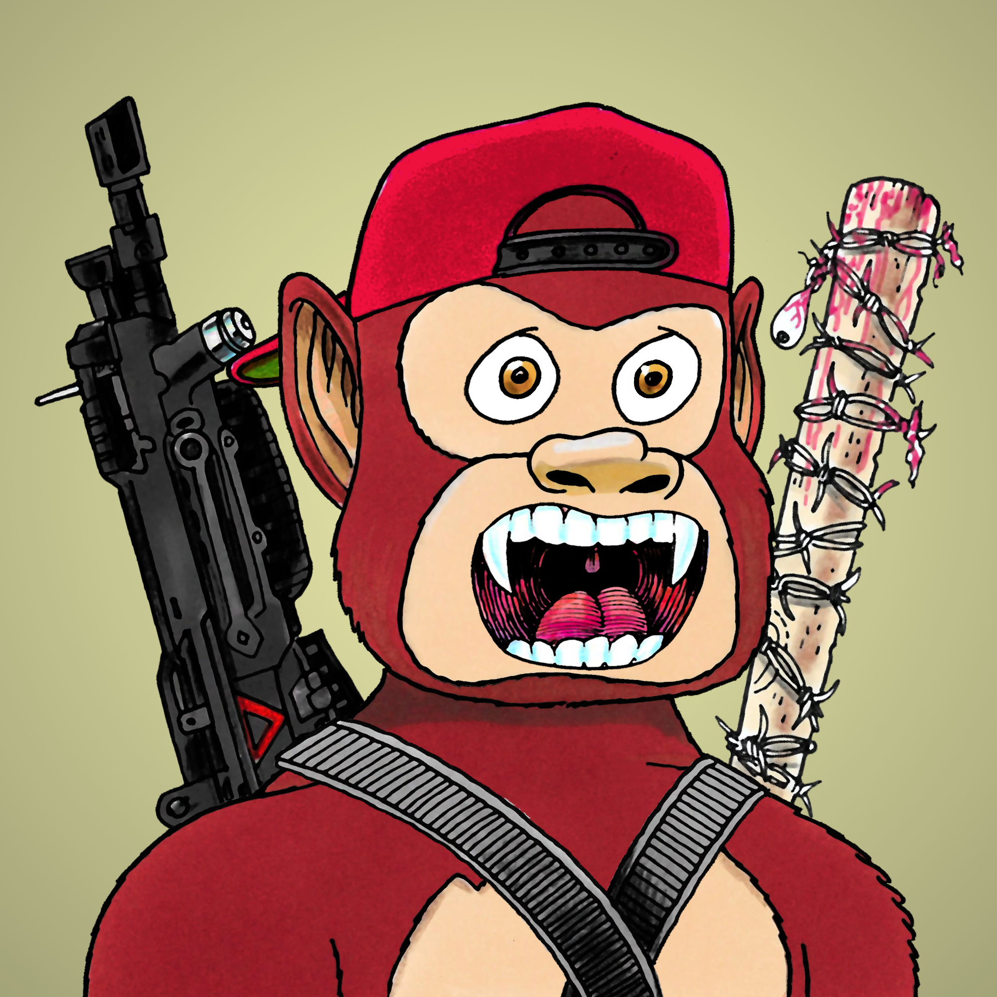 George Trosley - Jungle Freaks - Jungle Freak 1592 - NFT # 1592