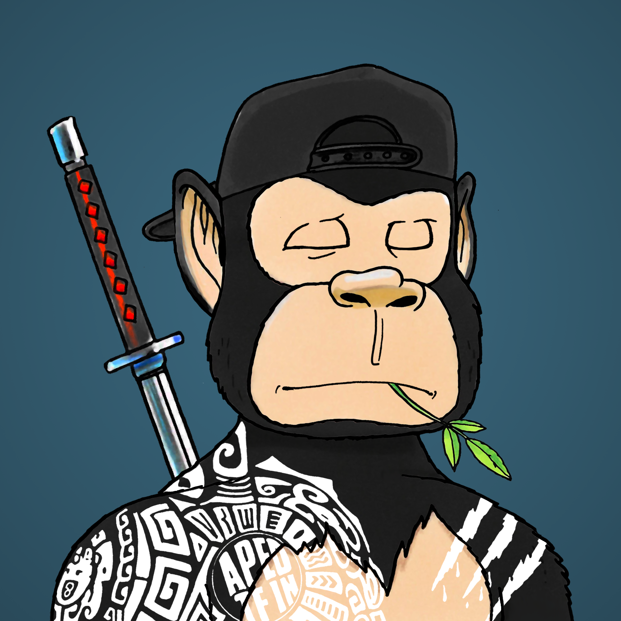 George Trosley - Jungle Freaks - Jungle Freak 1596 - NFT # 1596