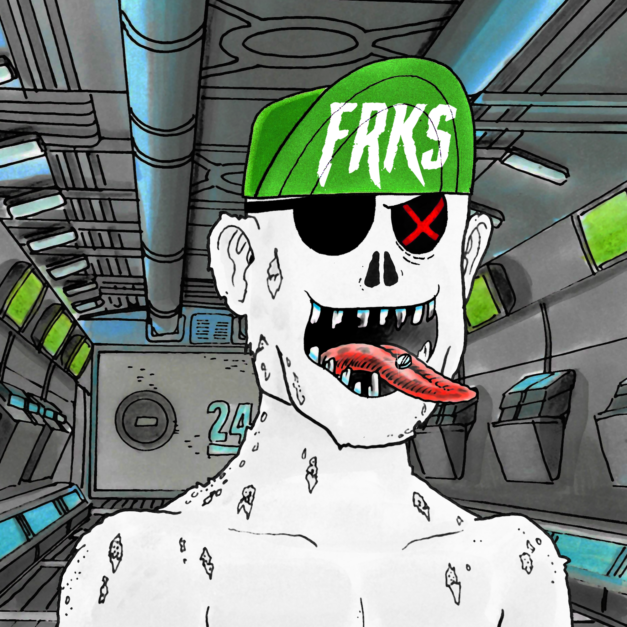 George Trosley - Jungle Freaks - Jungle Freak 1613 - NFT # 1613