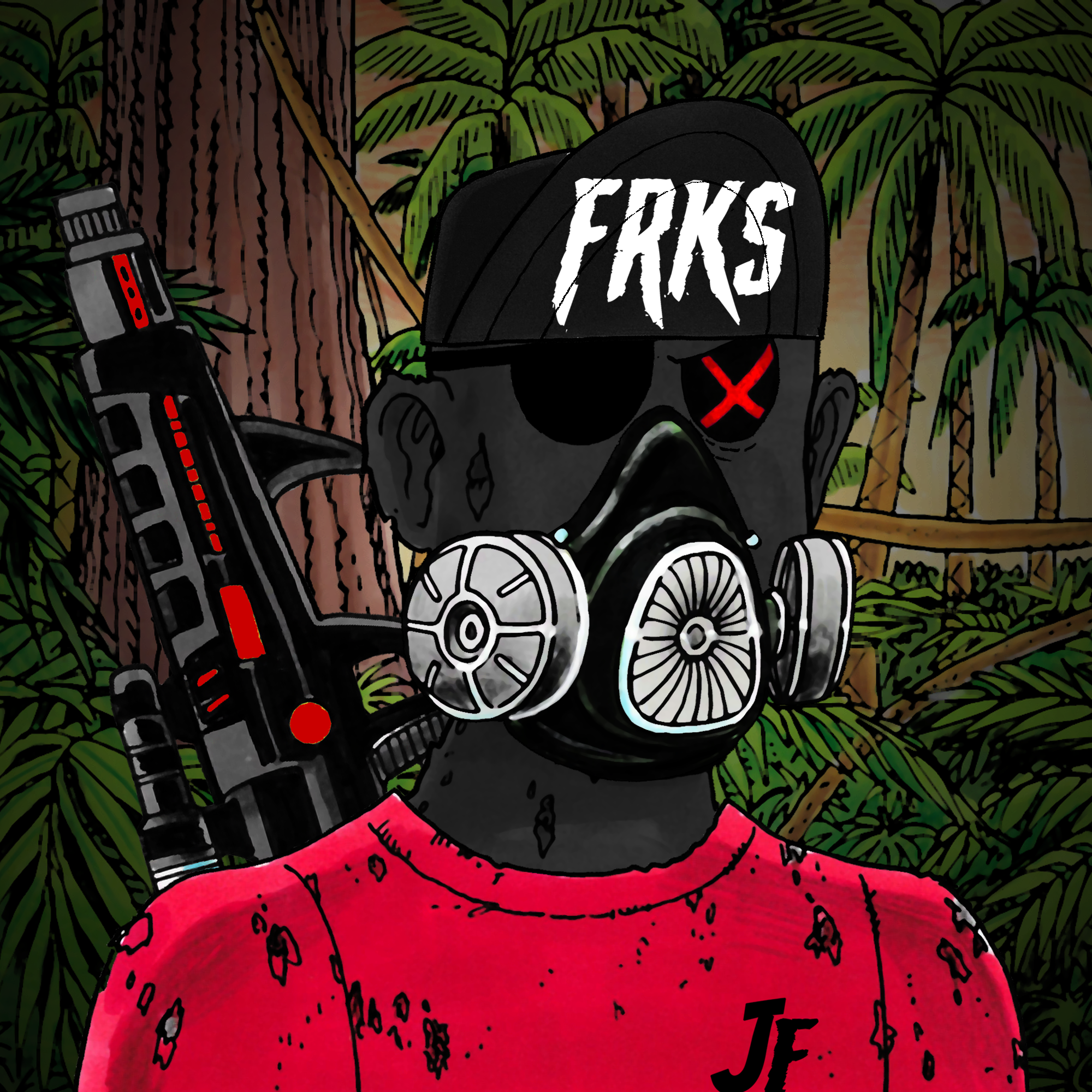 George Trosley - Jungle Freaks - Jungle Freak 1619 - NFT # 1619