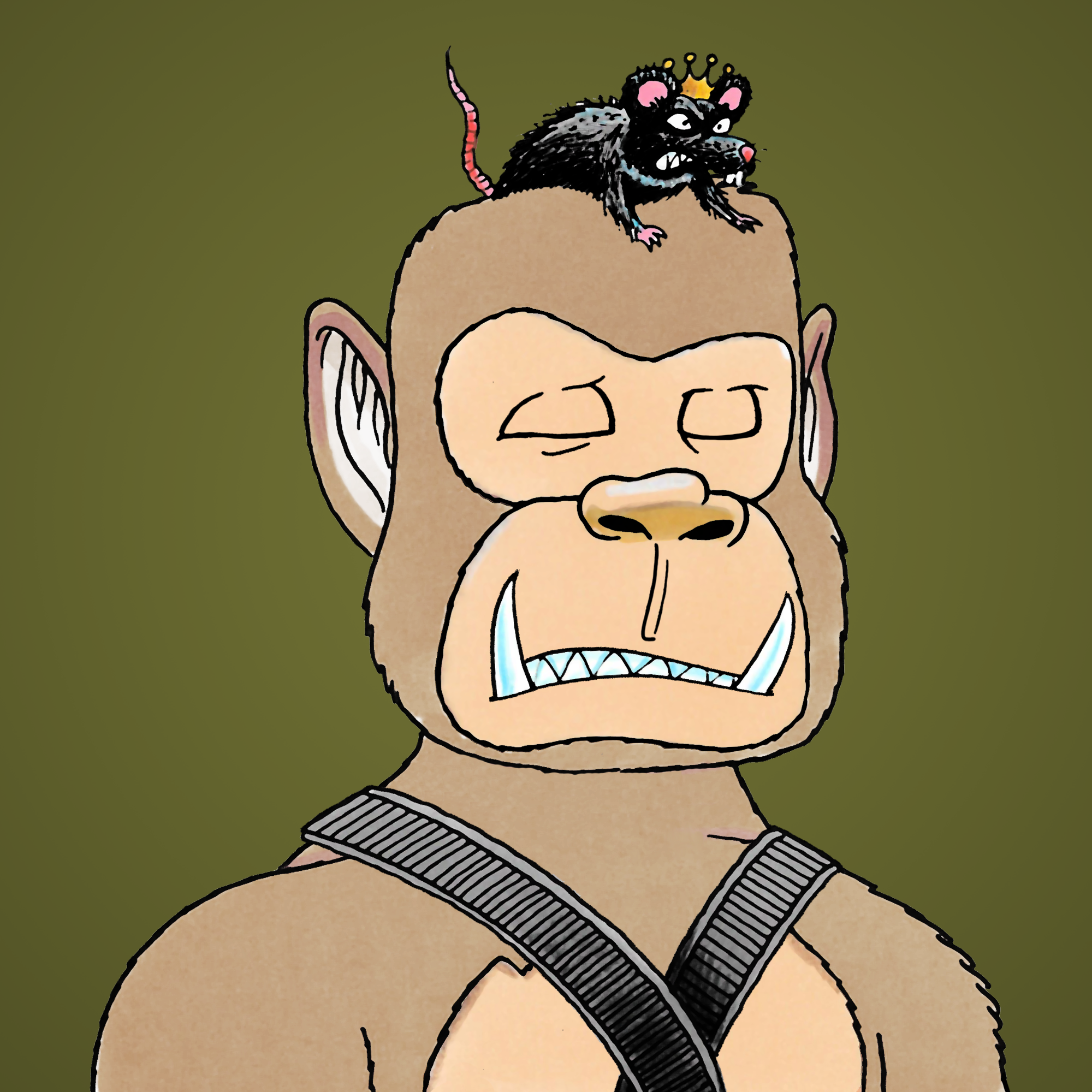 George Trosley - Jungle Freaks - Jungle Freak 1624 - NFT # 1624