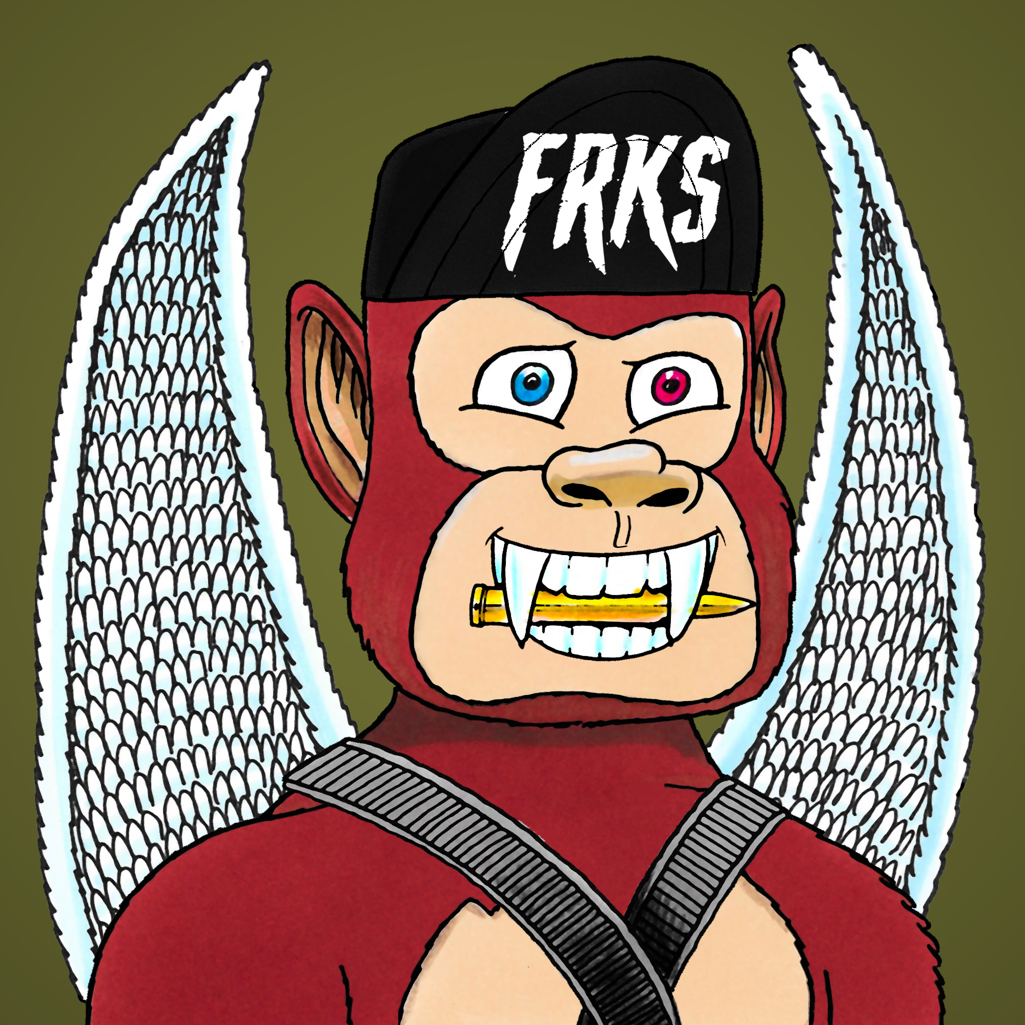 George Trosley - Jungle Freaks - Jungle Freak 1626 - NFT # 1626