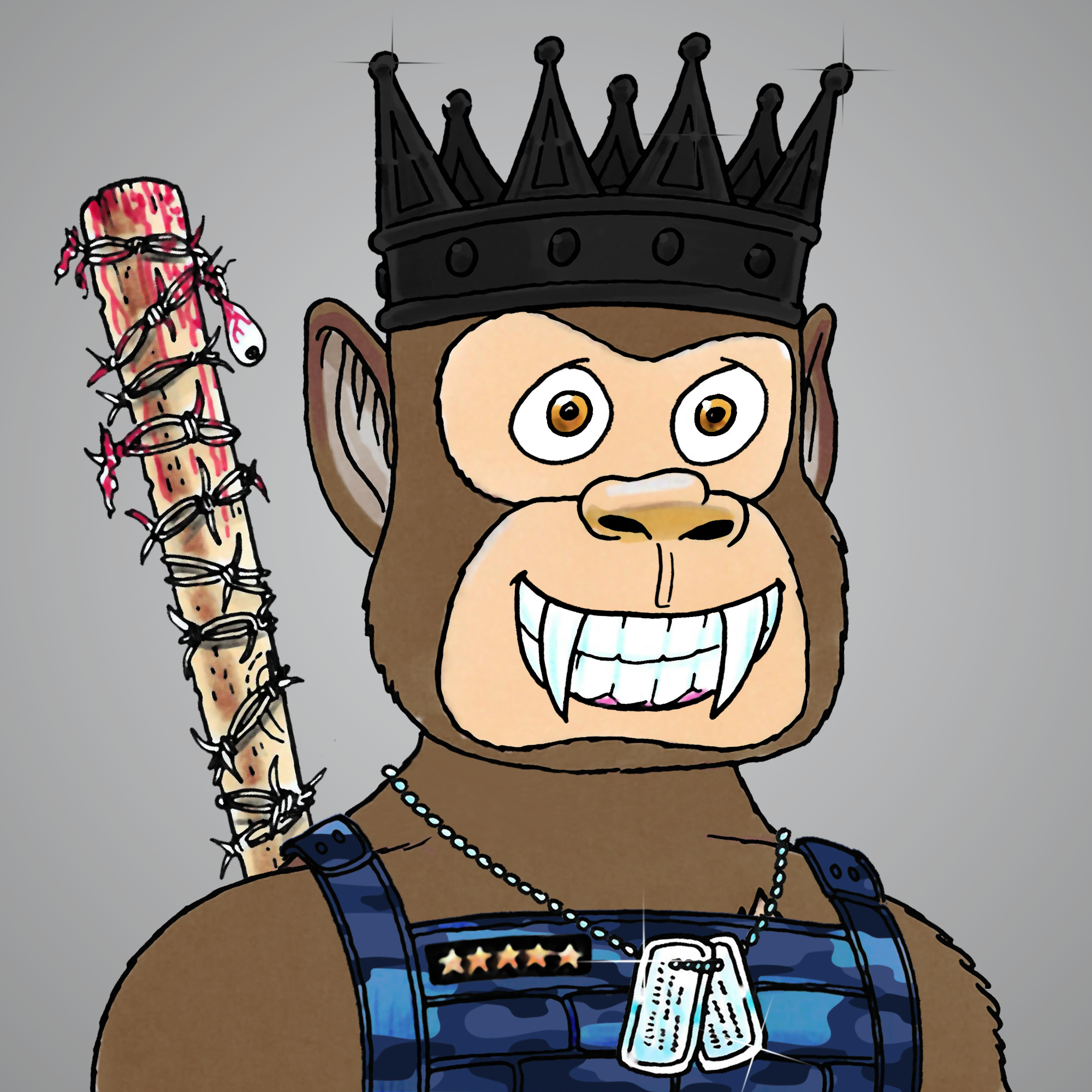 George Trosley - Jungle Freaks - Jungle Freak 1628 - NFT # 1628