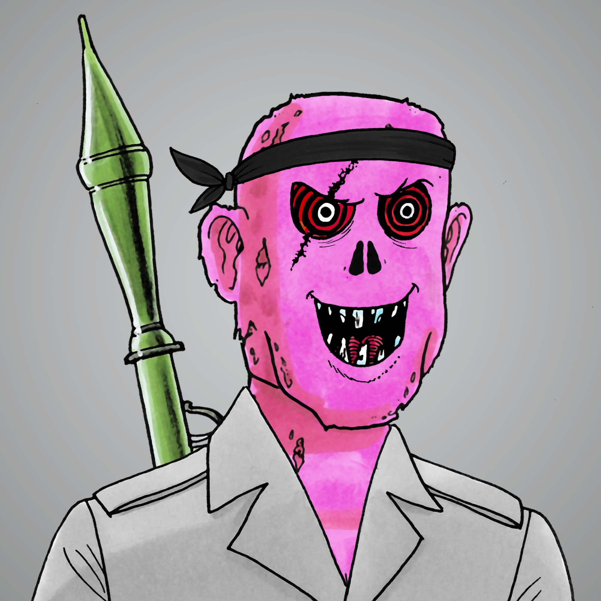 George Trosley - Jungle Freaks - Jungle Freak 1629 - NFT # 1629