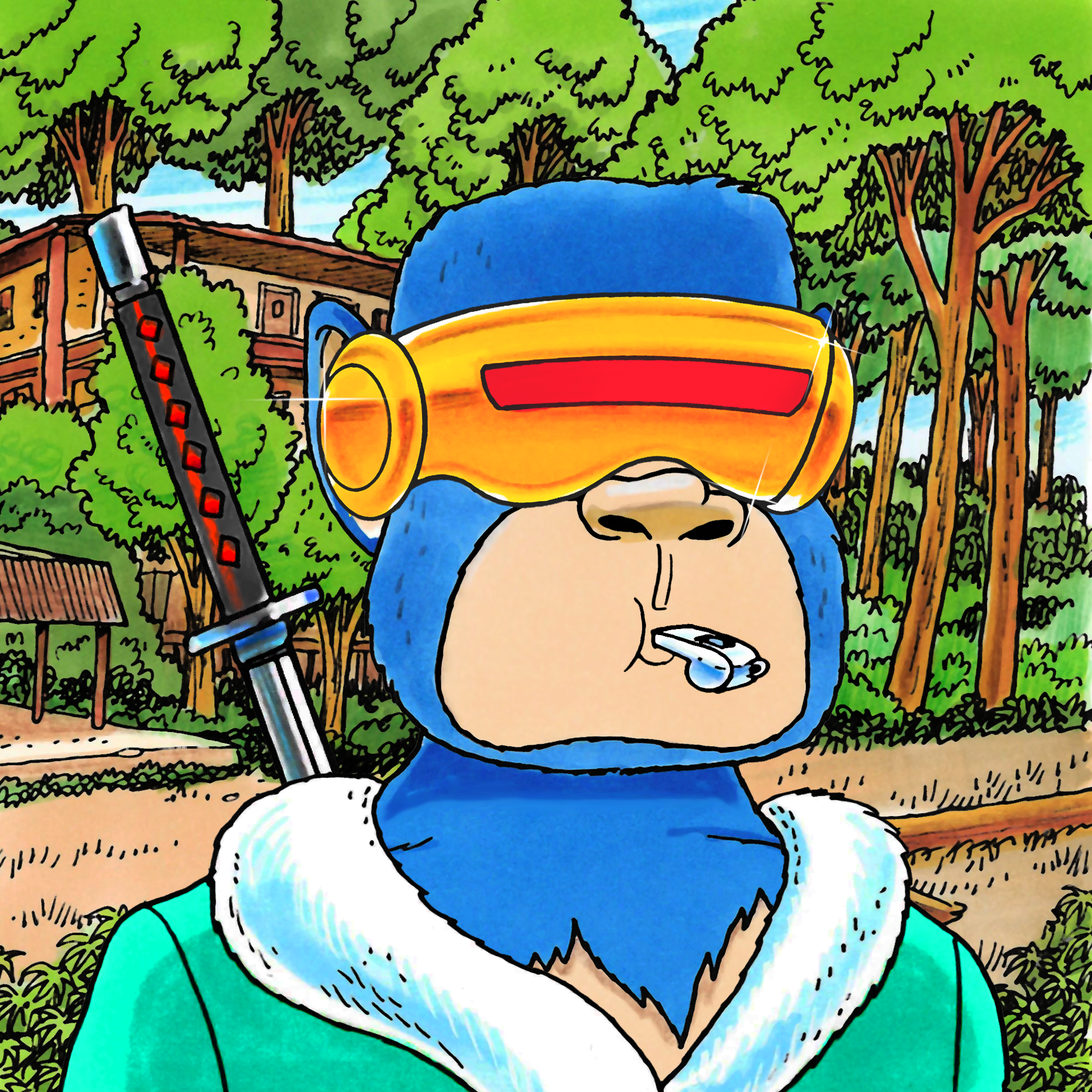 George Trosley - Jungle Freaks - Jungle Freak 1630 - NFT # 1630