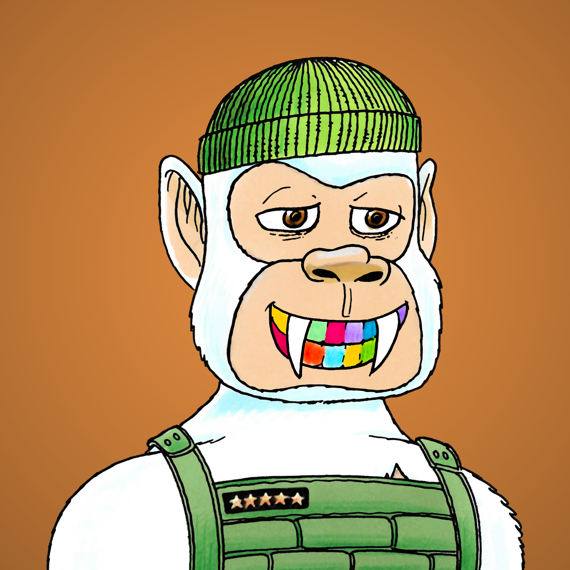 George Trosley - Jungle Freaks - Jungle Freak 1633 - NFT # 1633