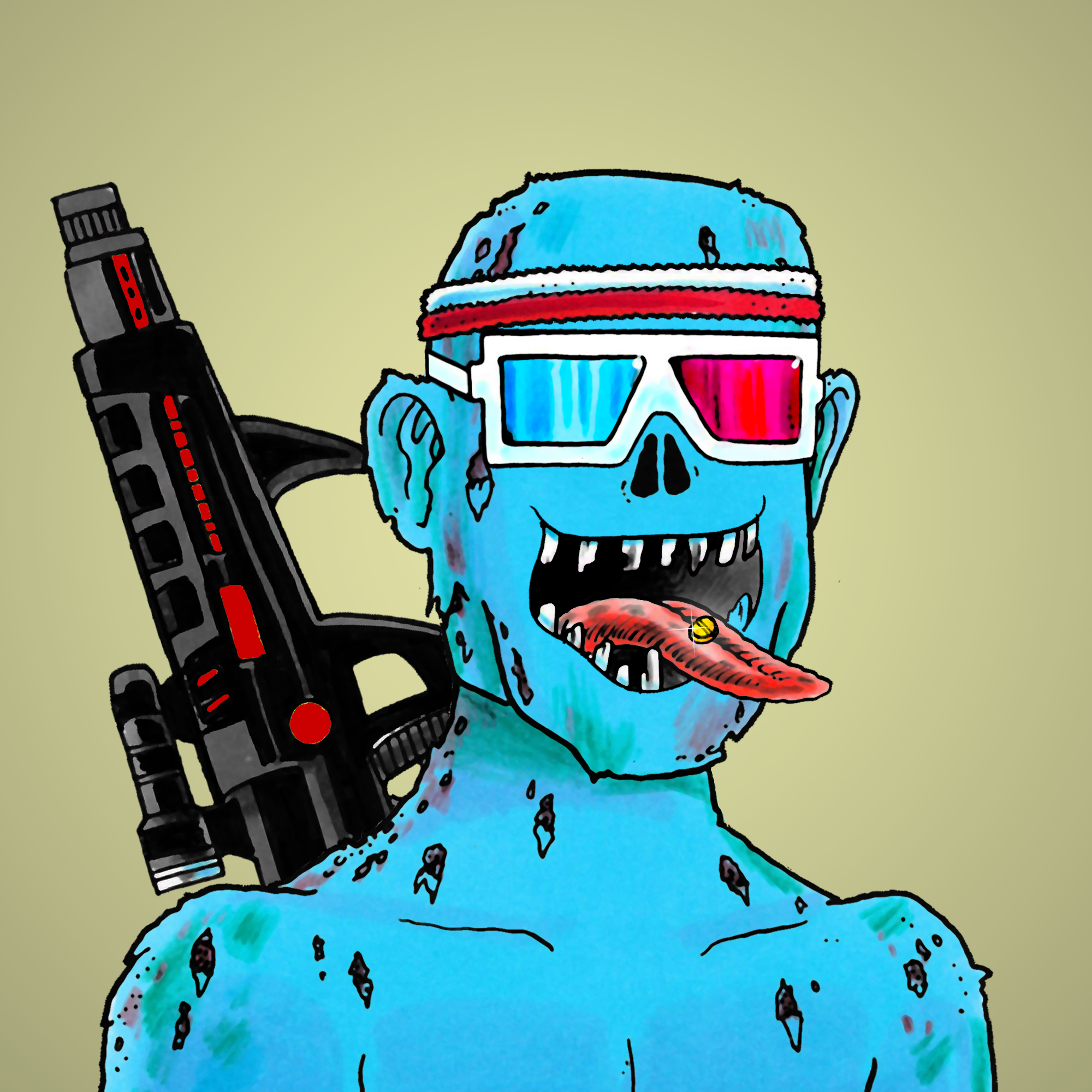 George Trosley - Jungle Freaks - Jungle Freak 1634 - NFT # 1634