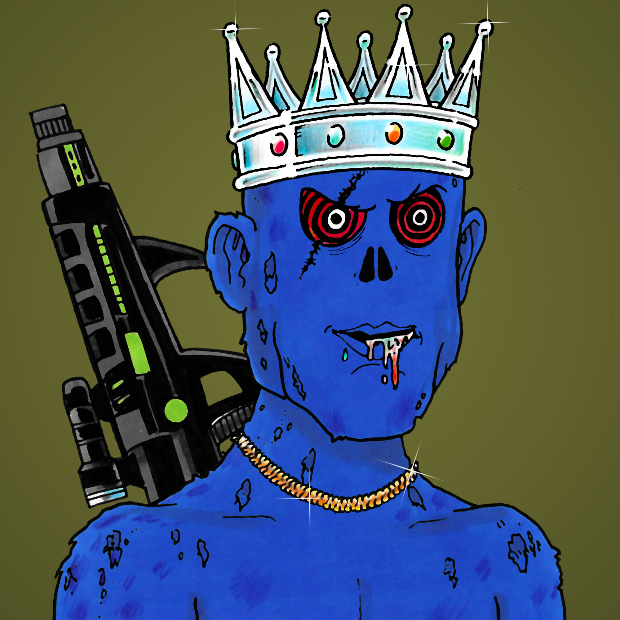 George Trosley - Jungle Freaks - Jungle Freak 1636 - NFT # 1636